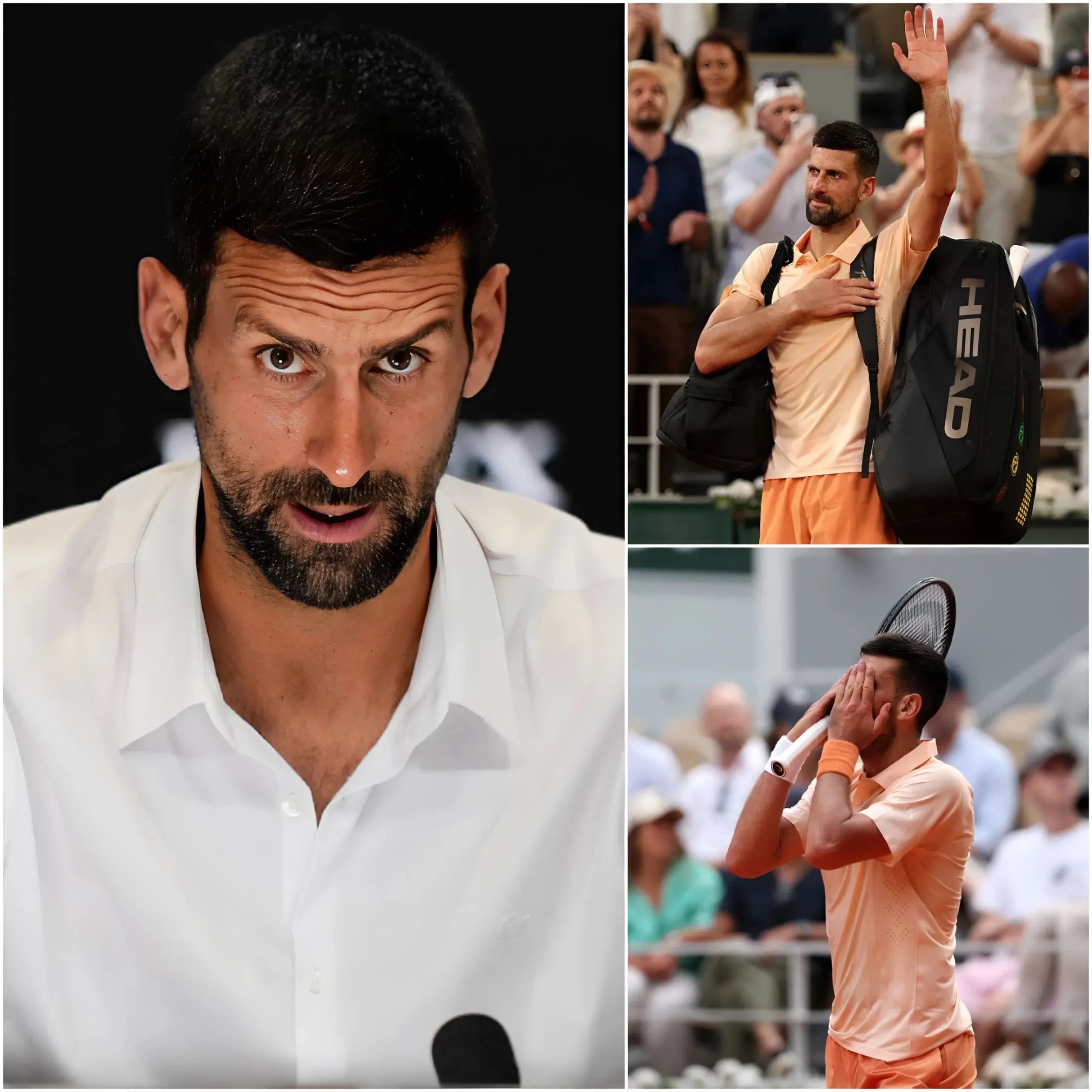 Cover Image for 🎾 SHOCKING NEWS AFTER A 3-HOUR SECRET MEETING: Just hours after the shock of his elimination from Roland Garros 2026, Novak Djokovic’s team finally broke their silence and spoke about the Serbian legend’s future.