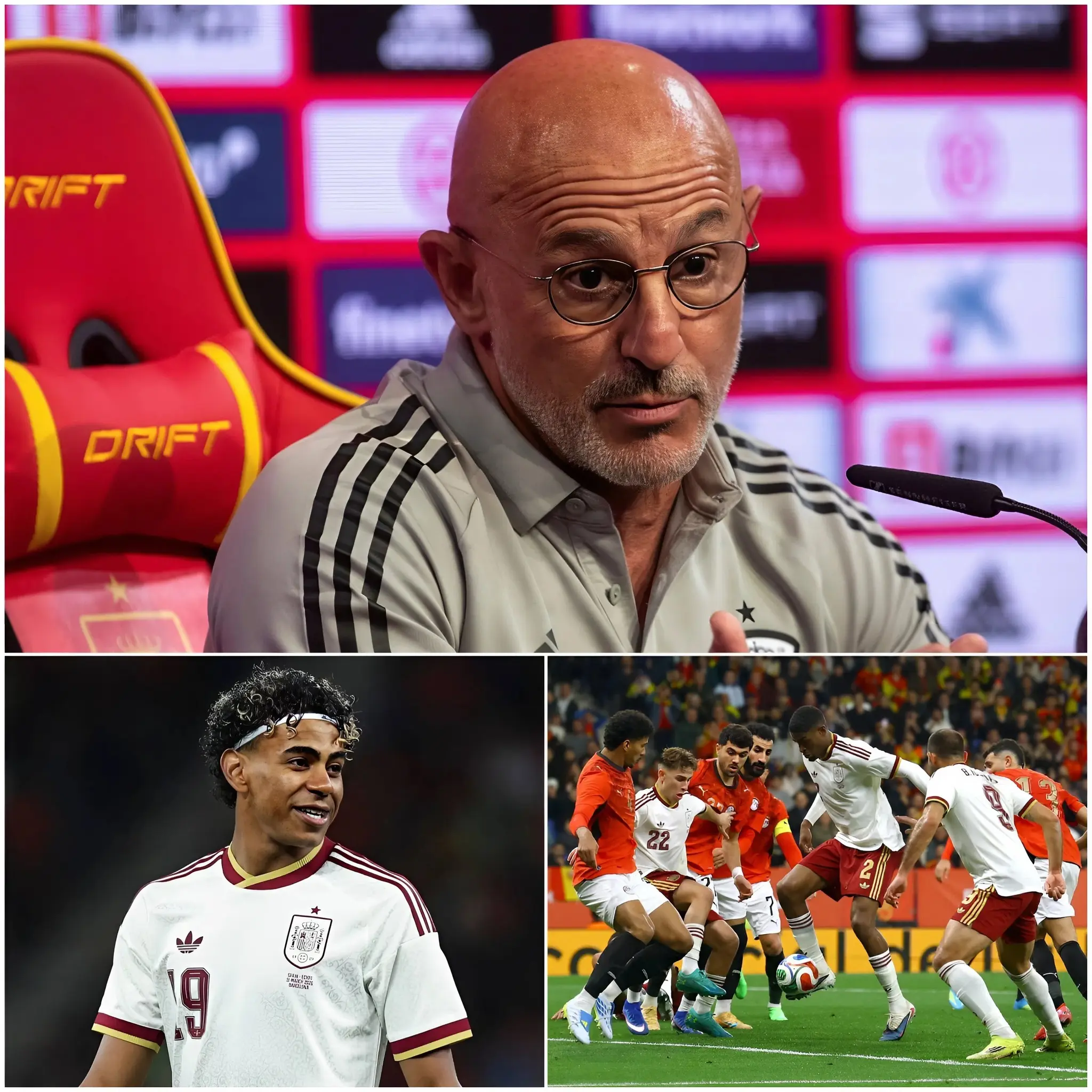 Cover Image for “ÉL ES UN DESASTRE, HE COMETIDO UN ERROR AL CONFIAR EN ÉL…” El seleccionador Luis de la Fuente expresó una fuerte crítica hacia un jugador tras el decepcionante empate entre Spain national football team y Egypt national football team.