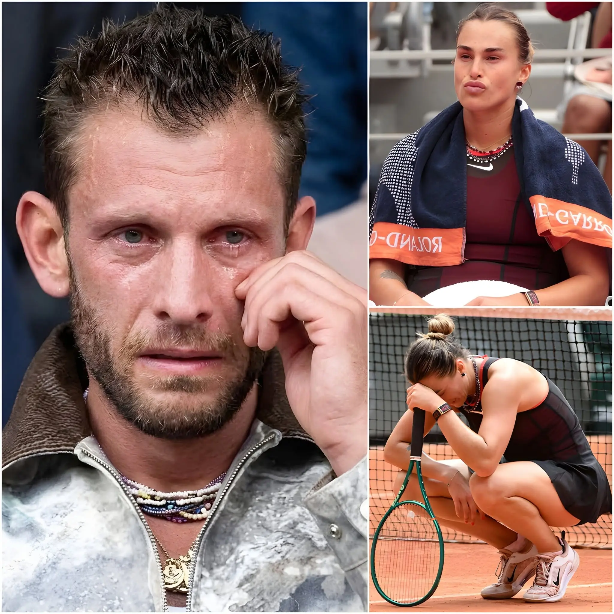 Cover Image for 😢 “POR FAVOR… DEJEN A MI ESPOSA EN PAZ”. El esposo de Aryna Sabalenka contuvo las lágrimas al revelar por primera vez la desgarradora razón por la que la número uno del mundo no pudo rendir al 100% durante su sorprendente derrota ante Diana Maximovna Shnaider.