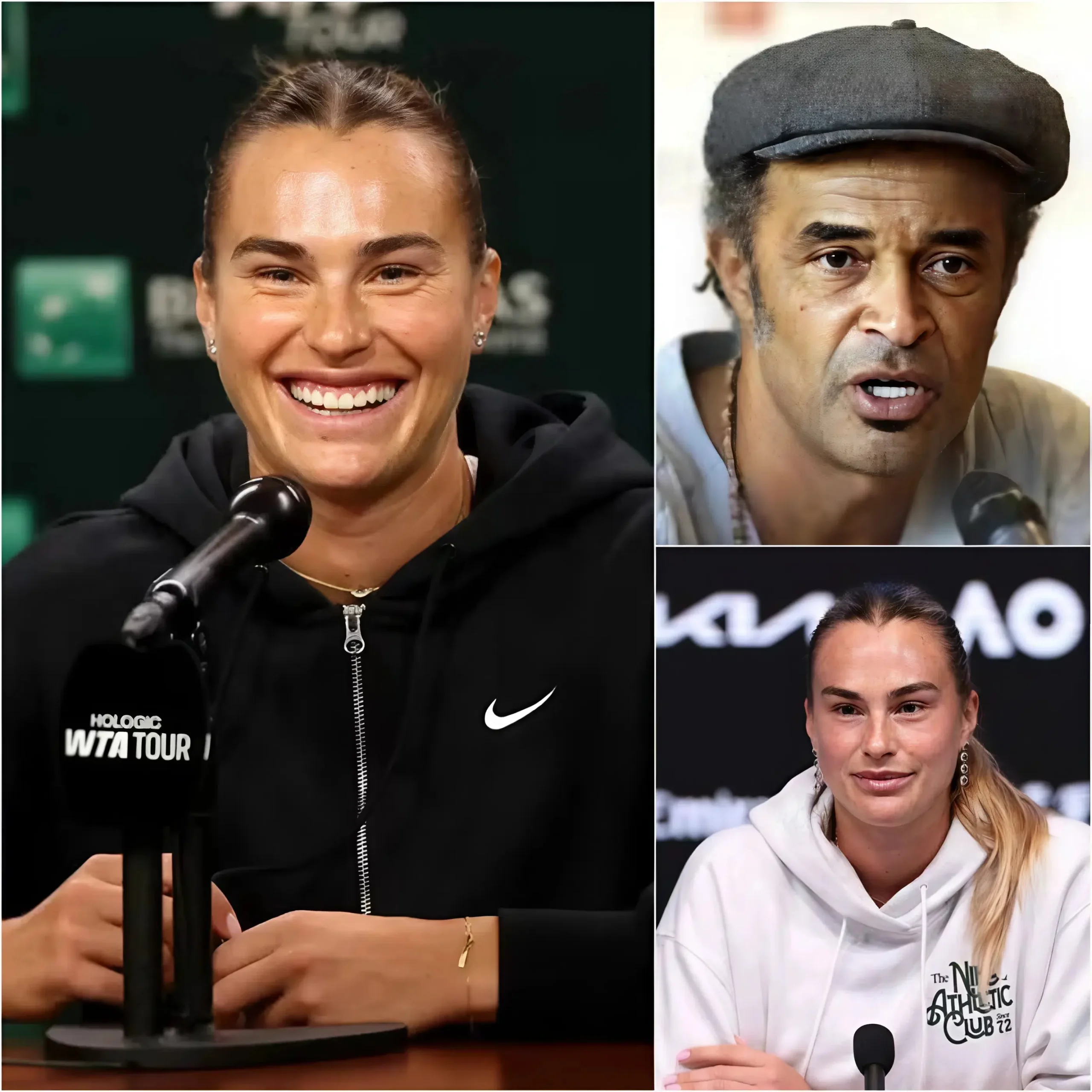 Cover Image for 🔥“¡ESO ES EXACTAMENTE LO QUE SE MERECÍA!” — Yannick Noah desató una tormenta mediática al criticar abiertamente a Aryna Sabalenka tras su