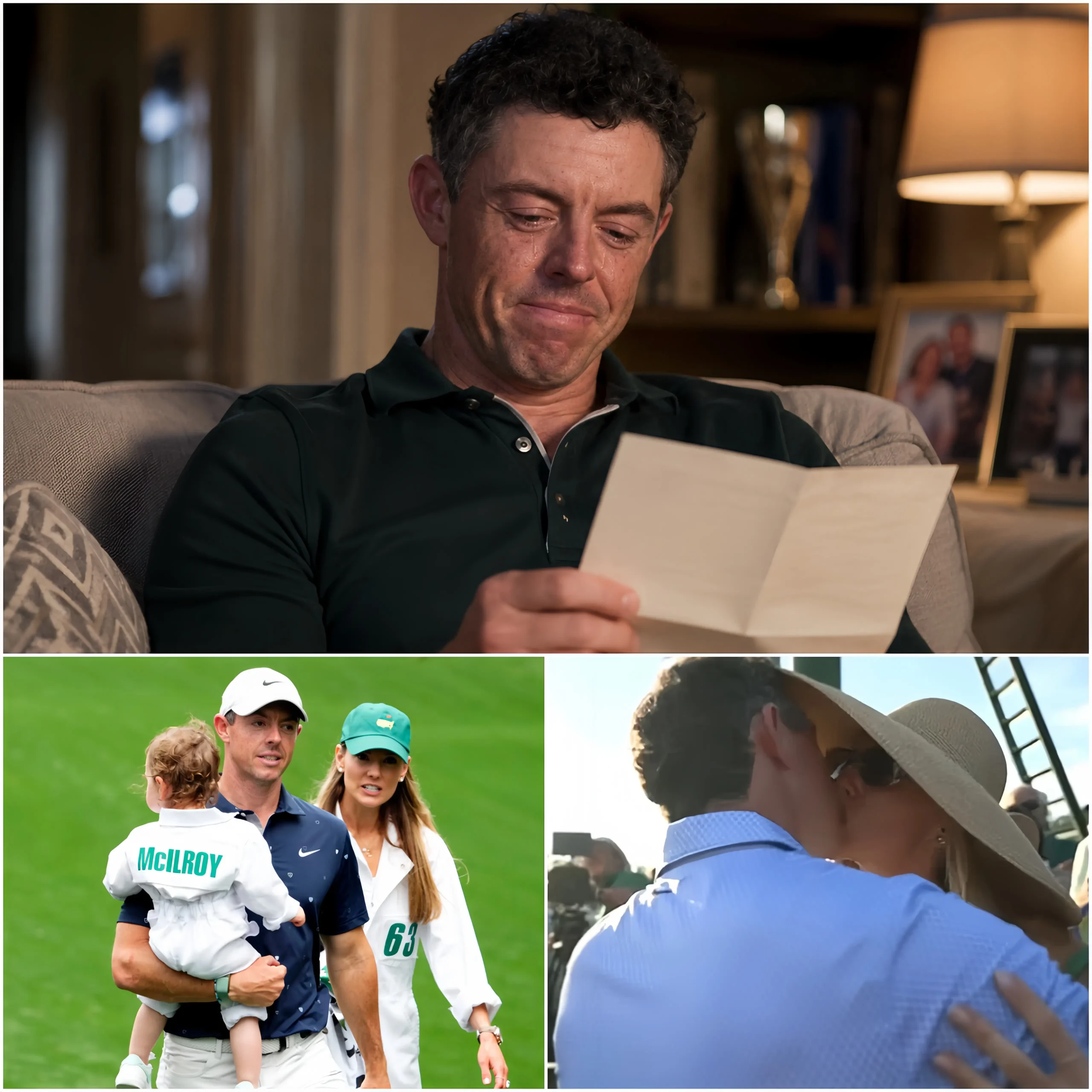 Cover Image for 💔⛳ “You absolutely must not let me see this letter…” — Rory McIlroy broke down in tears during a deeply emotional private moment when his wife, Erica Stoll, unexpectedly handed him a secret letter that had been kept for years.
