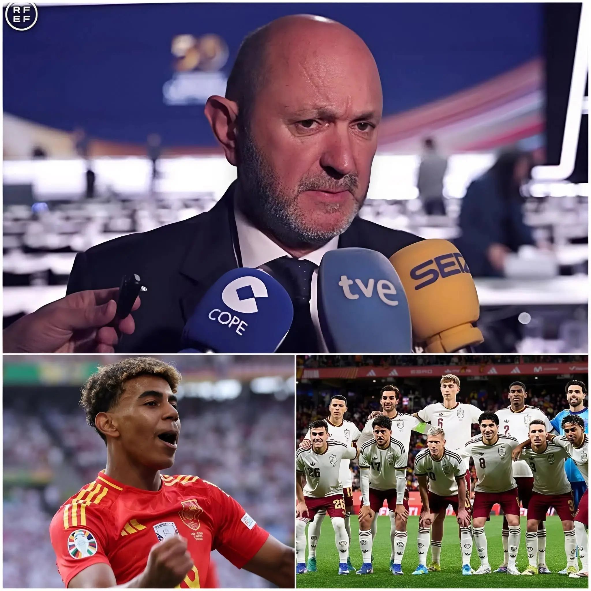 Cover Image for 10 MINUTOS ATRÁS: El presidente de la Real Federación Española de Fútbol, Rafael Louzán, ha sorprendido a los jugadores de la selección española al anunciar un sistema de primas individuales especialmente atractivo de cara al FIFA World Cup 2026.