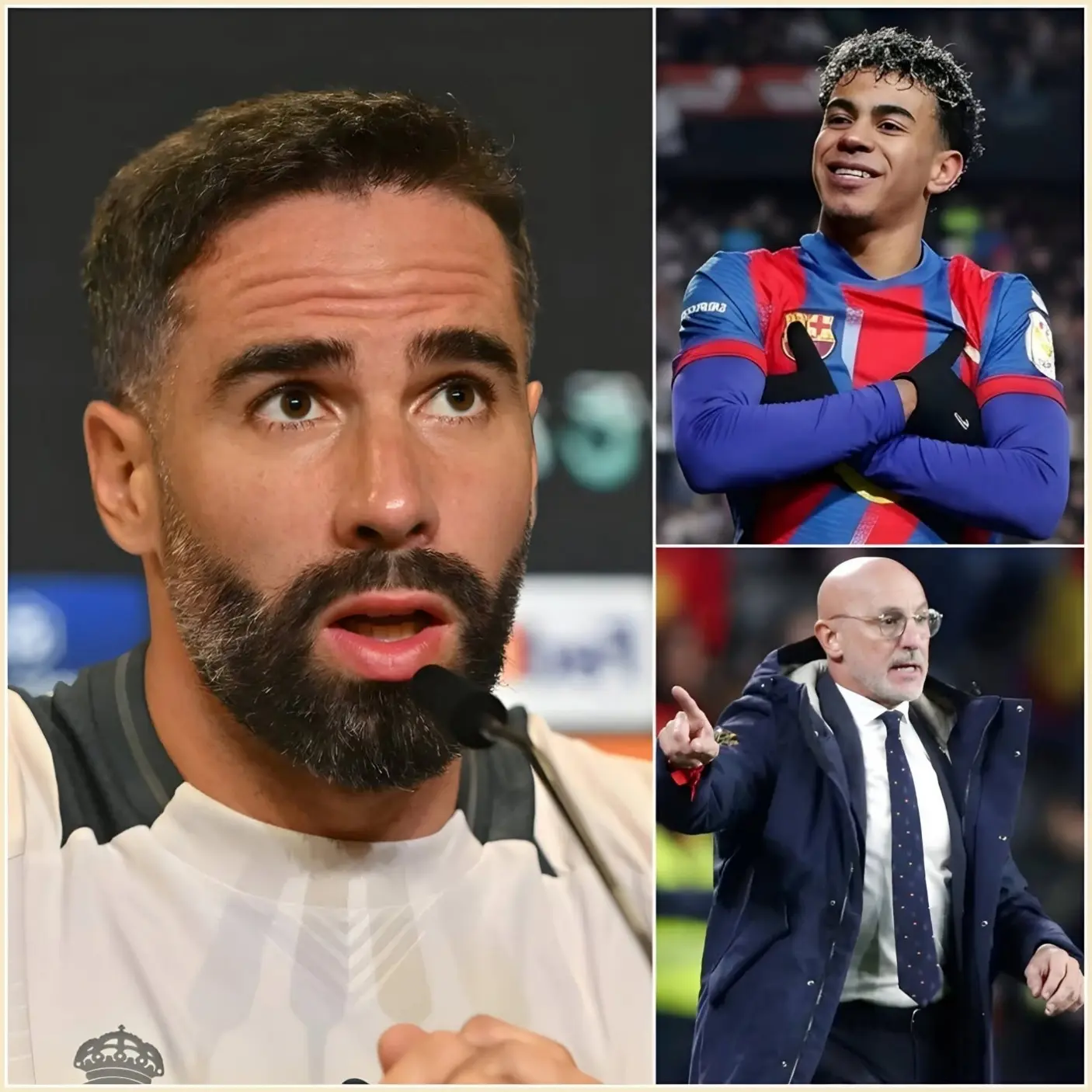 Cover Image for 🚨 Bombazo total: “Puede que no me vuelvan a convocar para la selección nacional… pero excluir a todos los jugadores del Real Madrid solo por ese chico, Lamine Yamal, es una auténtica locura. Estoy convencido de que España ni siquiera logrará superar la fase de grupos este año.