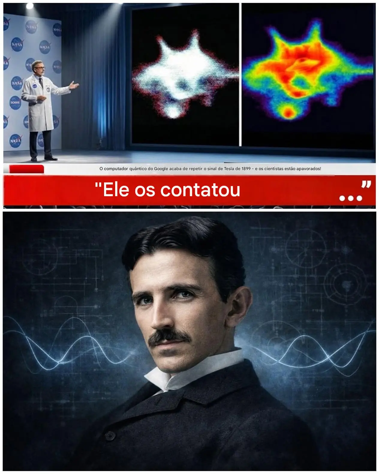 Cover Image for Computador Quântico do Google Repete Sinal de Tesla de 1899 — E Cientistas Estão Aterrorizados!