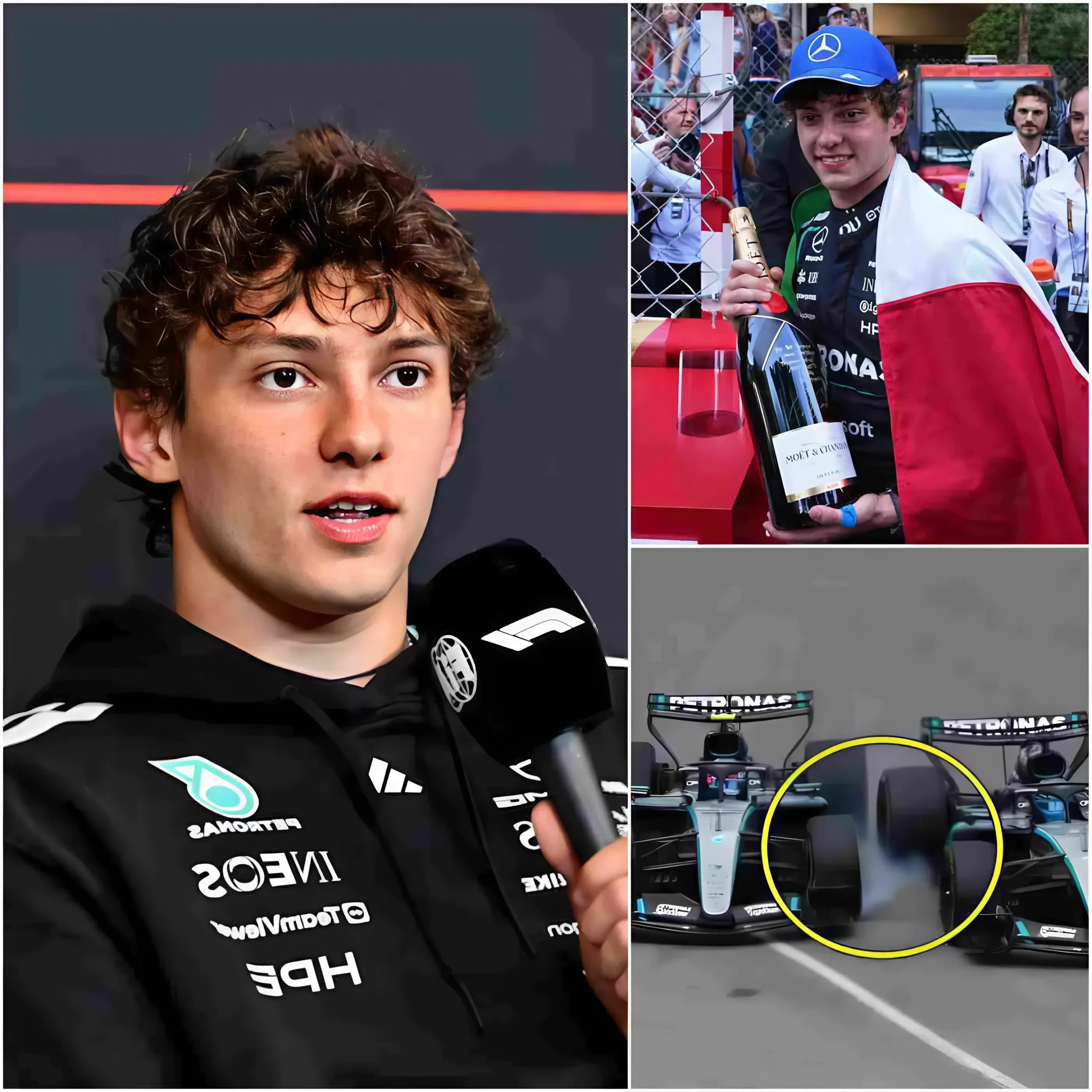 Cover Image for 🔴🏁 CLAMOROSO IN F1: Kimi Antonelli è diventato inaspettatamente il centro di una grande controversia dopo che un rivale avrebbe presumibilmente richiesto un’ispezione approfondita della sua vettura immediatamente dopo la gara…