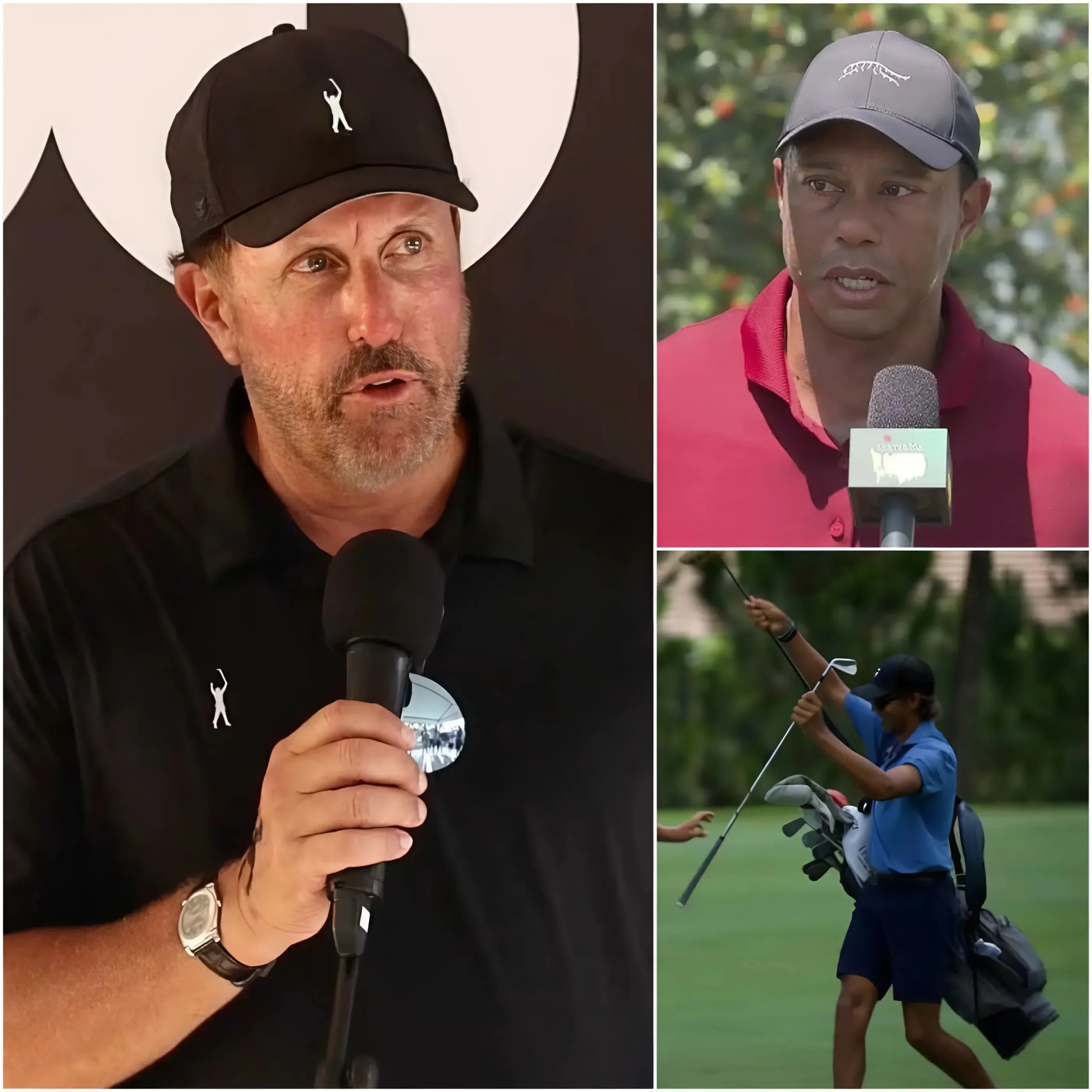 Cover Image for 🚨⛳ “That was the farce of the century, utterly pathetic…” — Phil Mickelson sparked controversy when he mocked Charlie Woods’ ineligibility for the US Open and appeared alongside Miles Russell as a porter and ball boy.