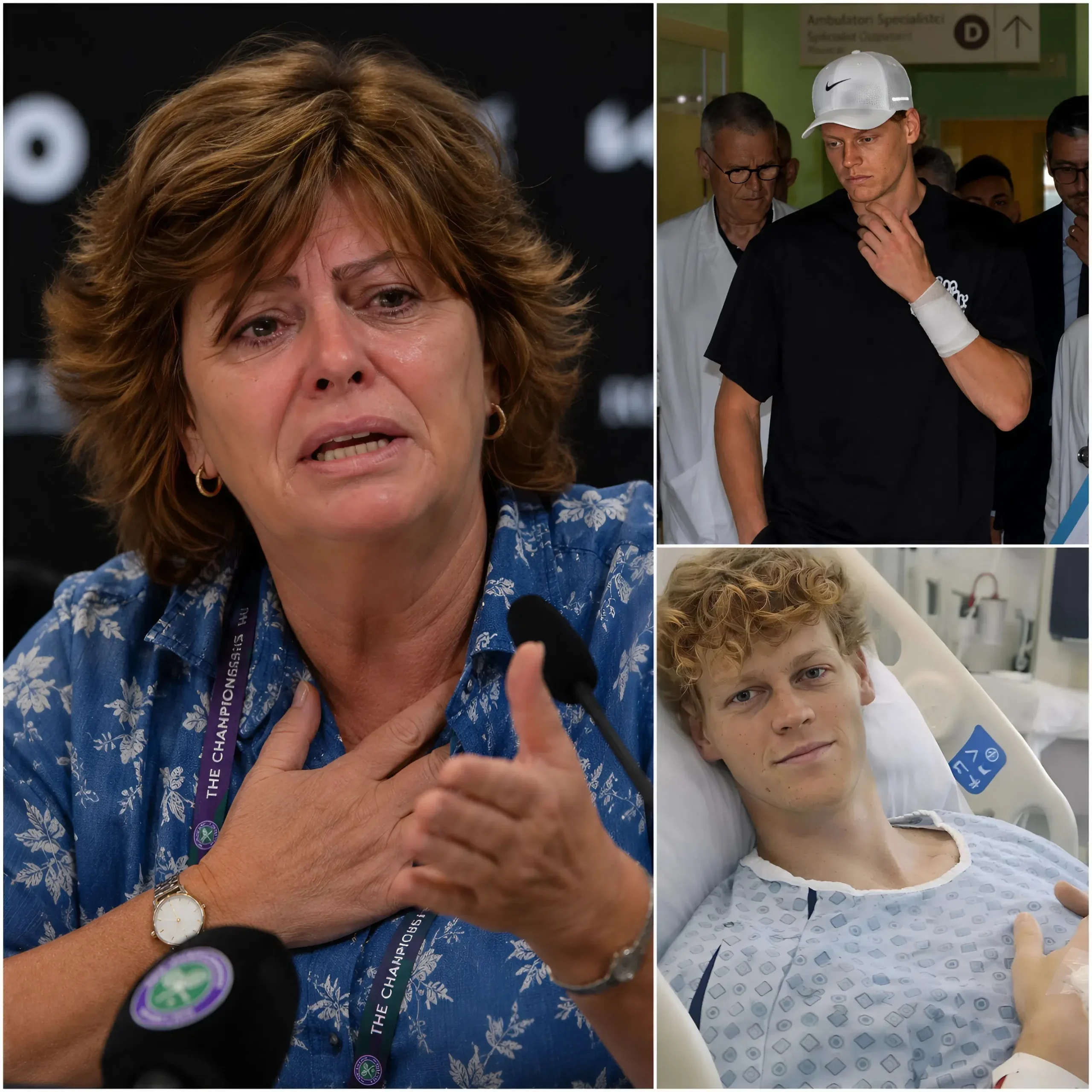 Cover Image for “Intenté mantener la calma… pero ahora ya no puedo guardar silencio” — La madre de Jannik Sinner rompió a llorar al revelar por primera vez la situación actual de su hijo.