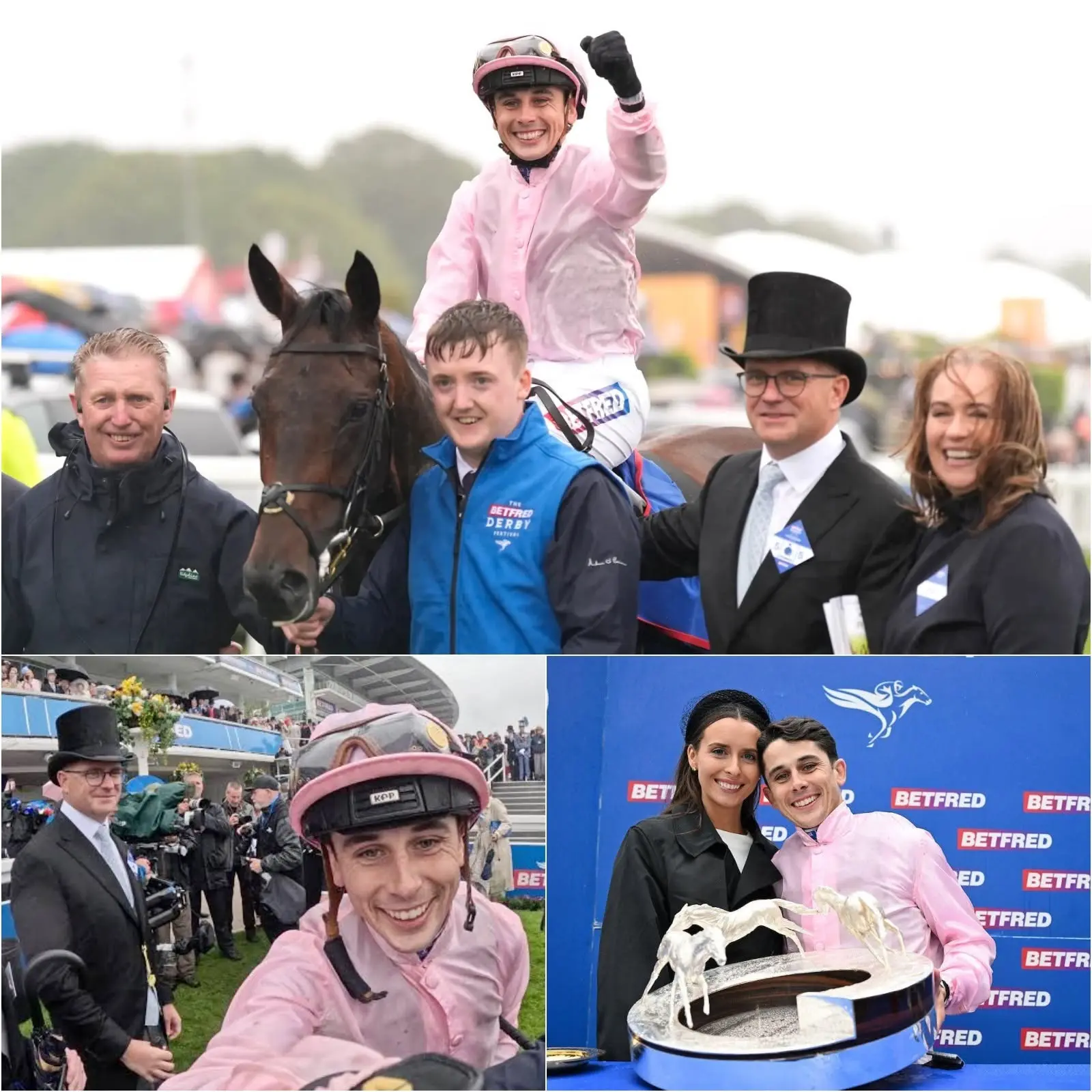 Cover Image for EARLY CHRISTMAS AT EPSOM: A horse wins the grueling and exhausting Epsom Derby race, raking in a huge sum of money in years’ worth of winnings at the muddy Epsom Derby.