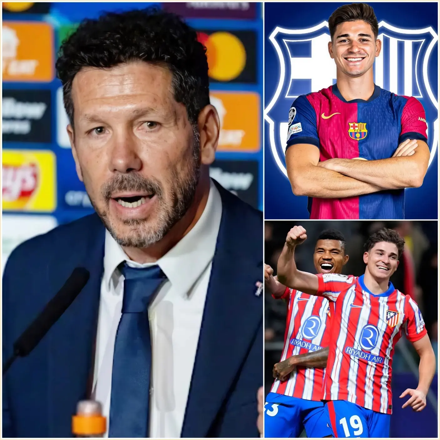 Cover Image for ¡ÚLTIMA HORA: Diego Simeone ESTREMECE AL MUNDO! La decisión de despedir a Julián Álvarez en el Atlético de Madrid desató una explosión incontrolable del jugador, sumiendo al equipo en el caos y dejando a la comunidad del fútbol internacional atónita, preguntándose qué está pasando realmente en el Metropolitano.