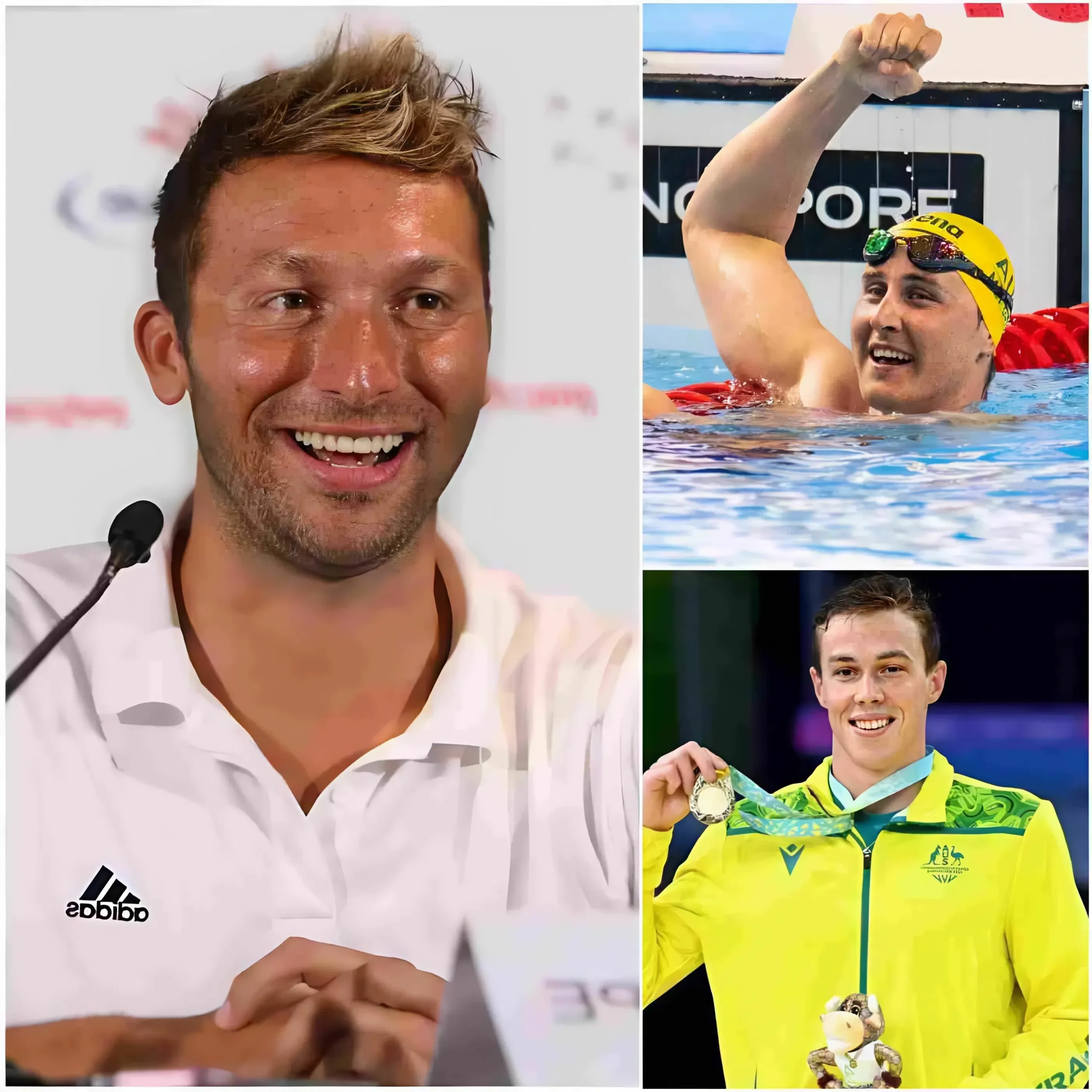 Cover Image for 🚨”HE’S DOING BETTER THAN SOME PEOPLE” Ian Thorpe directly praised Cameron McEvoy for his impressive performance in the 2026 Australian Swimming Trials.