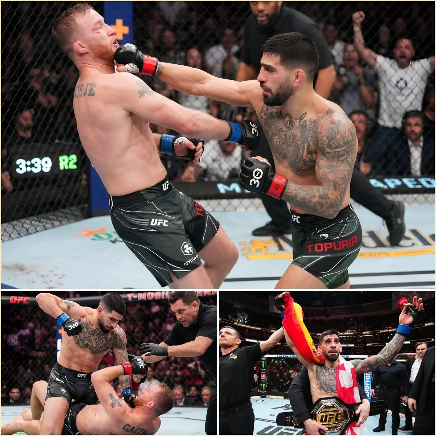 Cover Image for “The Night ‘The Highlight’ Finally Went Dark at UFC White House…” — Ilia Topuria Destroys Justin Gaethje with a Chilling Left Hook KO at 2:41 of Round 2 That Freezes the Entire Crowd👇👇👇