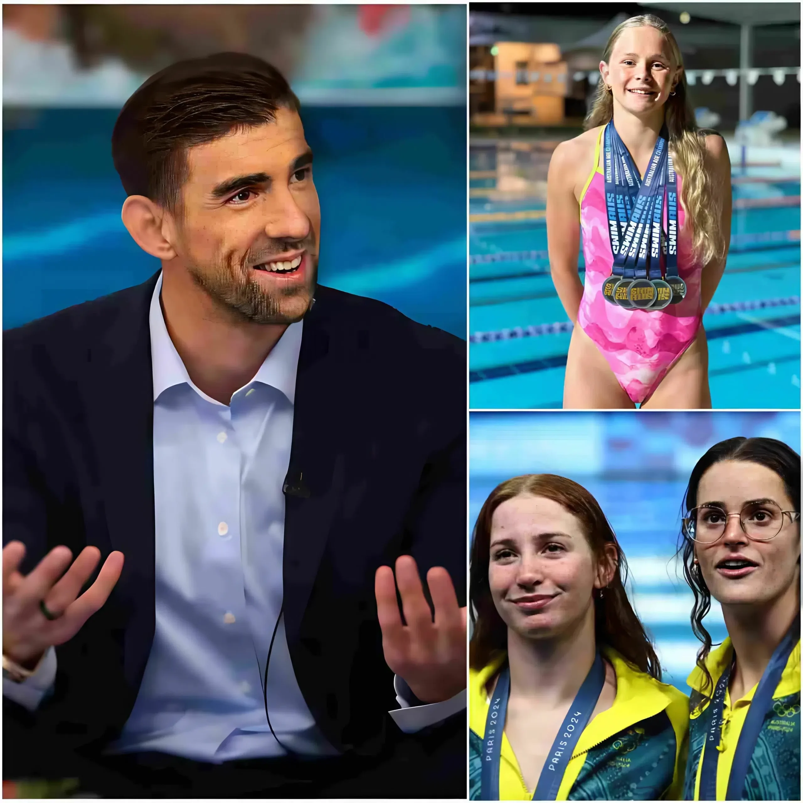 Cover Image for 🚨”A highly experienced swimmer loses to a complete novice”: Michael Phelps, the legendary American swimmer, has stated that Sienna Toohey will be the future face of Australian swimming, not names like Mollie O’Callaghan, Kaylee McKeown, etc.