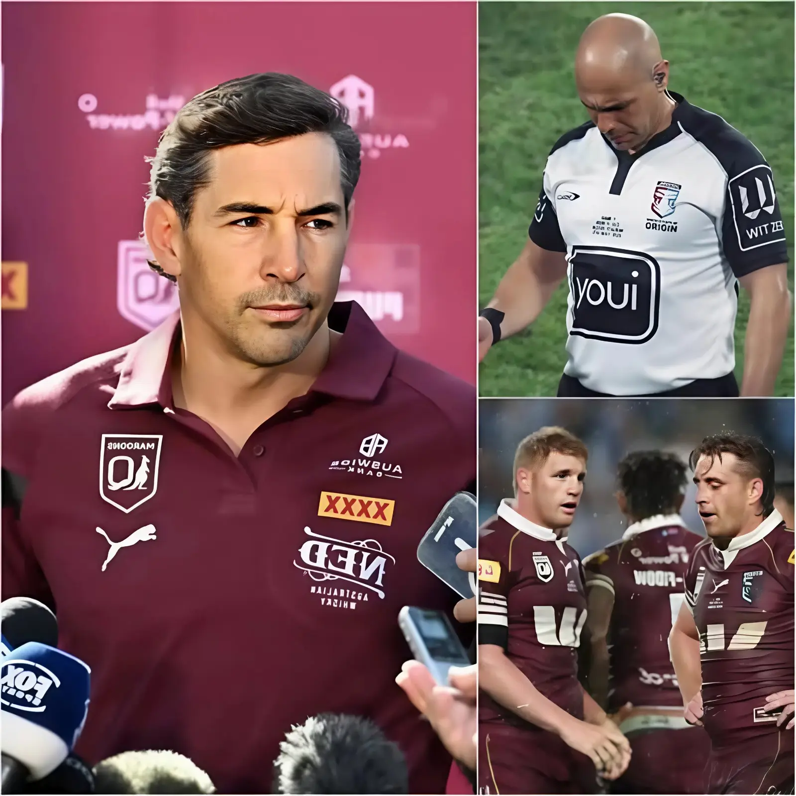 Cover Image for 🔥BREAKING NEWS: Referee Ashley Klein has officially apologized to the fans and Queensland Maroons team after the controversial match against NSW Blues. He admitted regretting his decisions after reviewing the game, but this apology did not appease the anger of the Queensland Maroons. Coach Billy Slater decided to file a complaint with the NRL, and something unexpected happened..