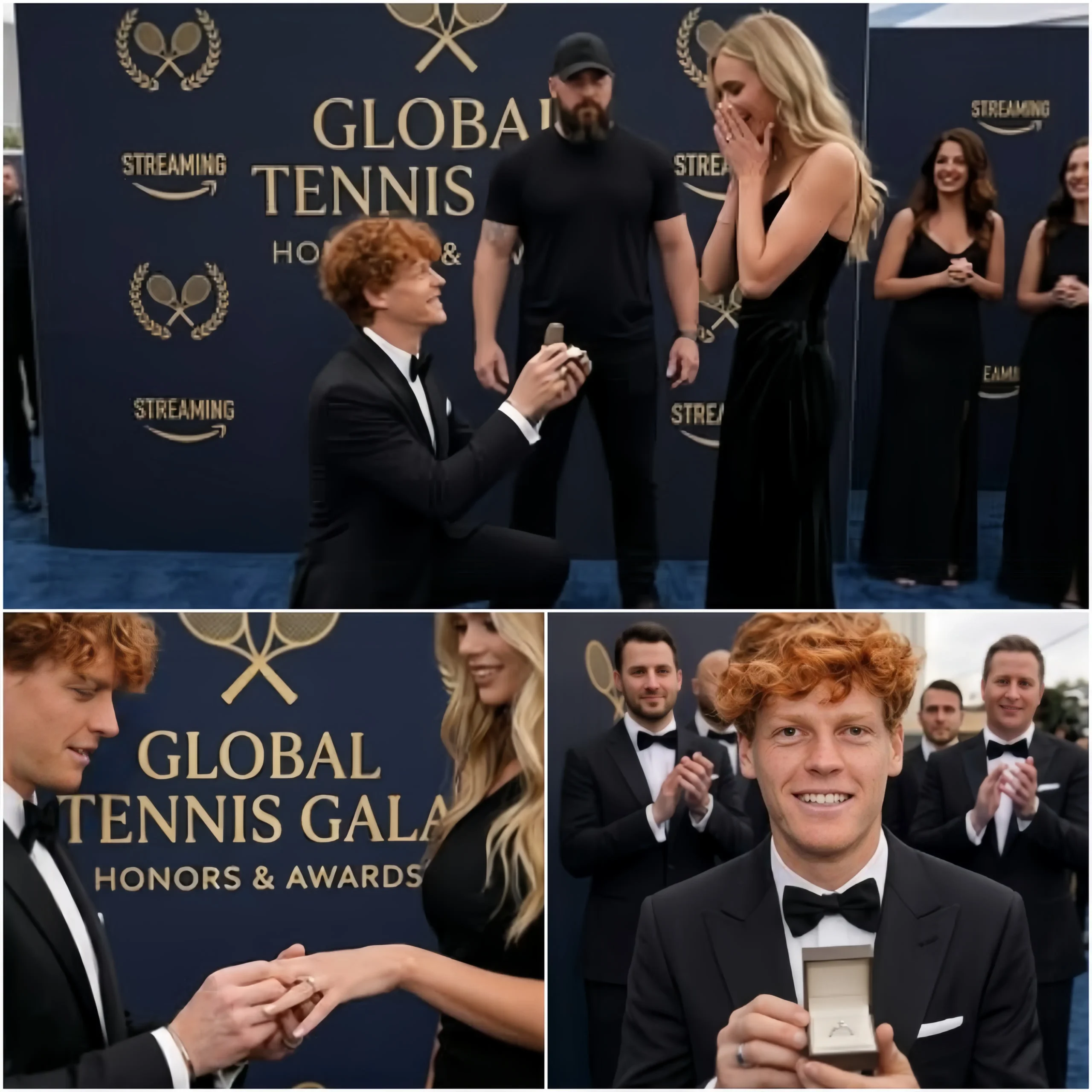 Cover Image for 💍🎾 UN MOMENTO INASPETTATO! Jannik Sinner e Laila Hasanovic hanno letteralmente infiammato lo stadio con l’emozione, annunciando a sorpresa una bellissima notizia durante un importante evento sportivo.