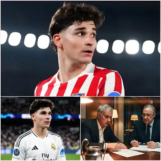 Cover Image for 🚨⚪ “¡DEBE JUGAR EN EL BERNABÉU CUESTE LO QUE CUESTE!” El nombre de Julián Álvarez vuelve a sacudir el mercado tras una nueva ola de rumores que lo acercan al Real Madrid.