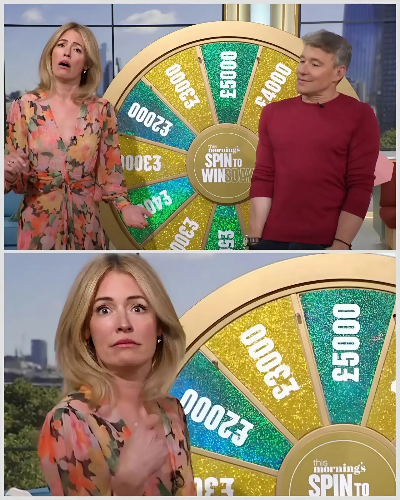 Cover Image for “DID SHE REALLY JUST SAY THAT?” 😳 Cat Deeley is facing backlash after an awkward on-air moment during This Morning’s Spin to Win segment left viewers cringing. 👀👇👇