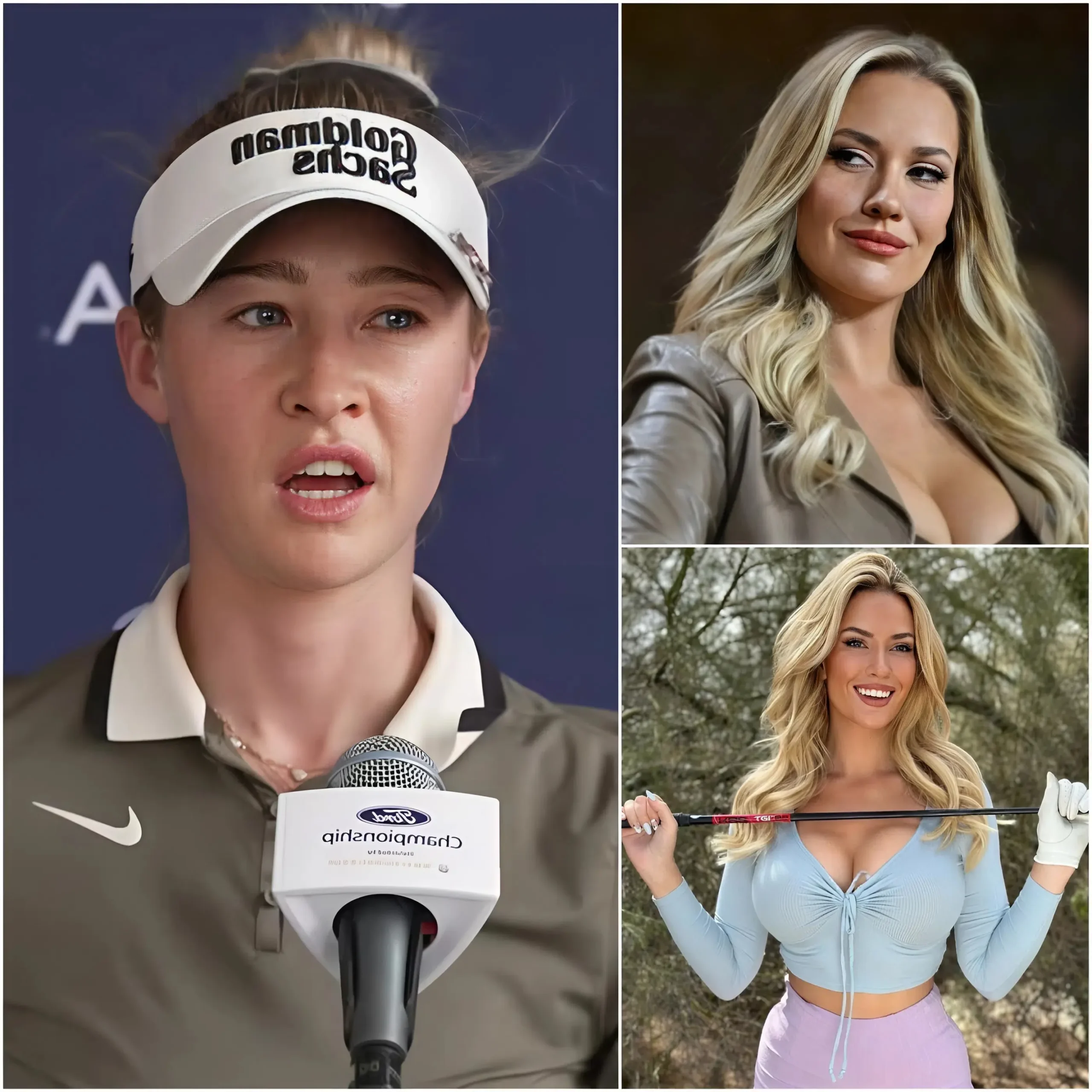 Cover Image for “DON’T LET YOUR PERSONAL IMAGE AFFECT THE NOBLE CULTURE OF GOLF” – Nelly Korda unexpectedly caused a stir when she publicly targeted Paige Spiranac, claiming that her image choices were causing the noble sport to lose its inherent dignity.
