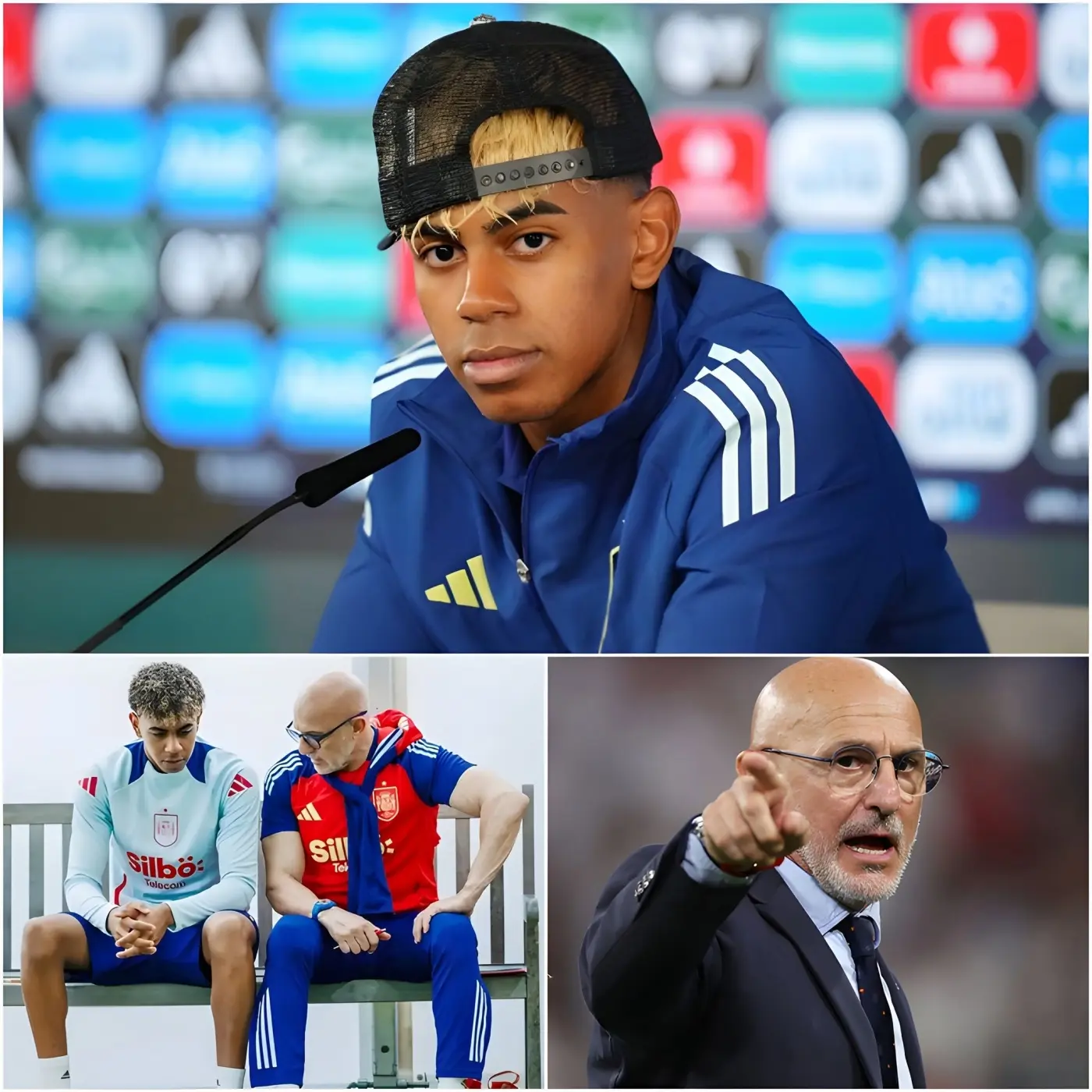 Cover Image for « ¡ES ÉL O SOY YO! » La tensión explotó antes del partido de la fase de grupos entre España y Cabo Verde cuando Lamine Yamal habría formulado una petición impactante al entrenador Luis de la Fuente.