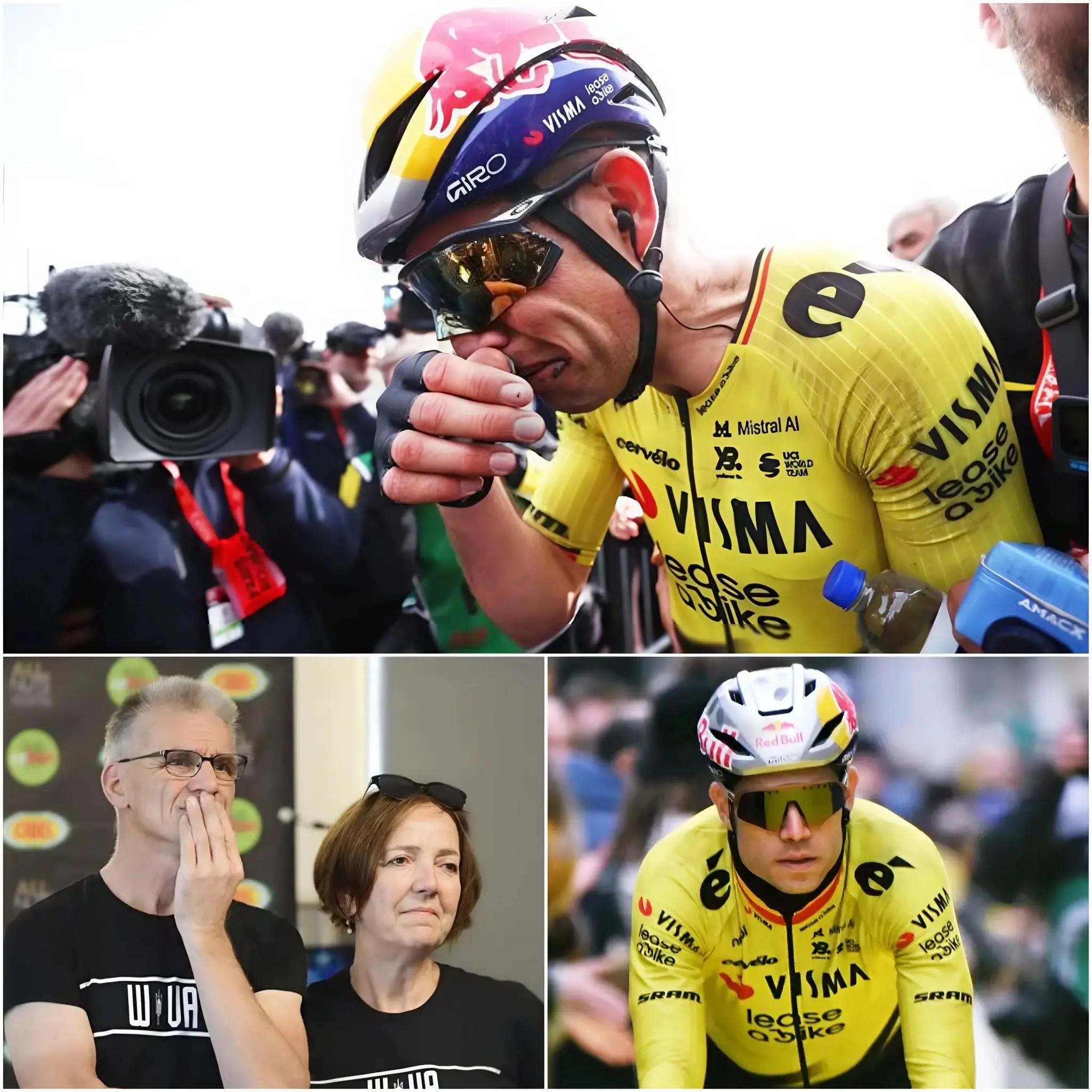 Cover Image for 😢💔 “ALSJEBLIEFT, LAAT MIJN ZOON MET RUST” — Rita Van Aert, de moeder van Wout van Aert, heeft emotioneel publiekelijk gesproken over de moeilijke situatie waarmee ze te maken heeft. Met een gebroken stem en tranen in haar ogen onthulde ze dat dit een bijzonder zware periode is voor de familie.