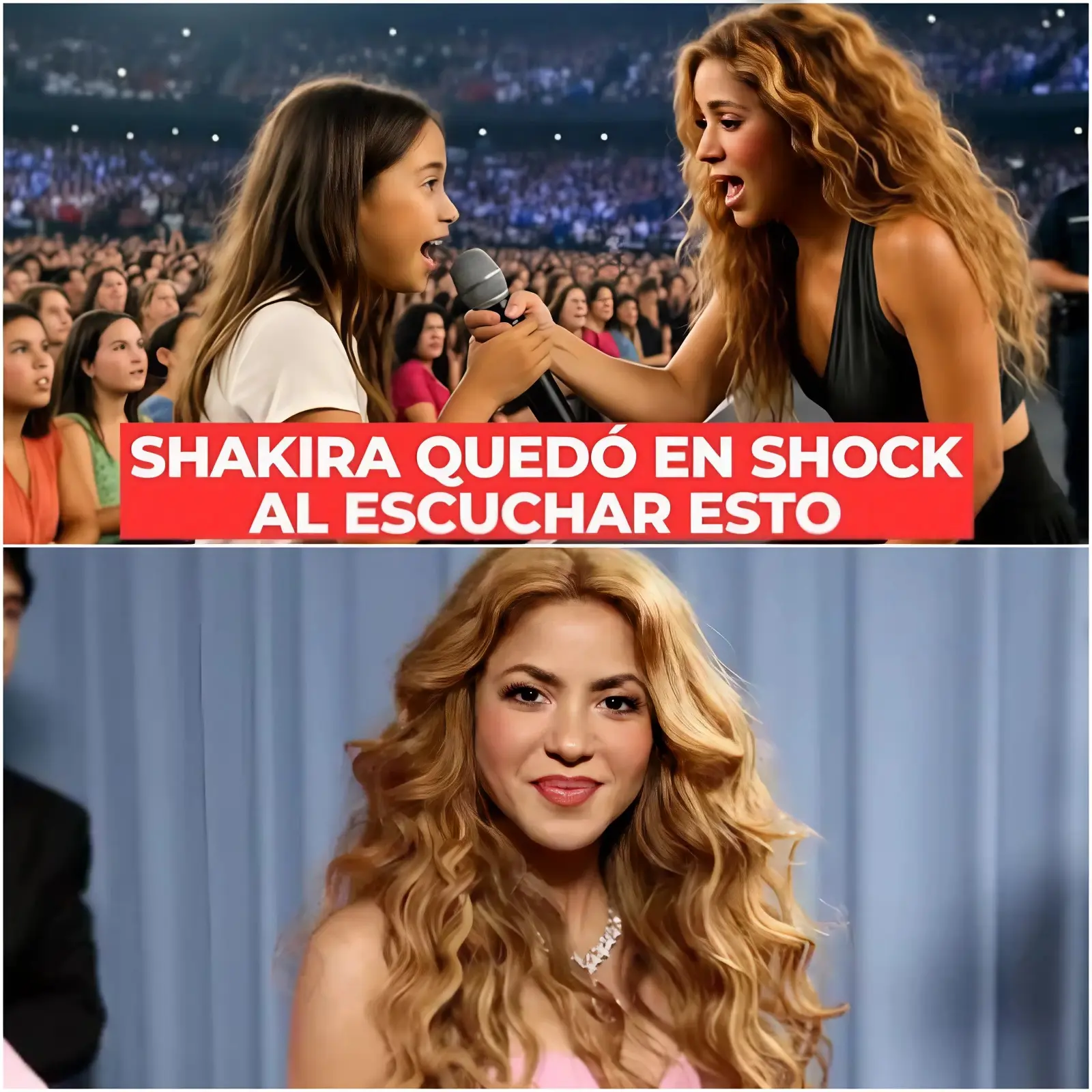 Cover Image for No lo hagas”, le gritó la niña desde la primera fila. El estadio entero con más de 60,000 personas quedó en completo silencio. Shakira se detuvo en seco, el micrófono aún en sus manos, la música aún resonando, pero cada vez más débil, mientras los músicos confundidos iban pausando sus instrumentos uno a uno.