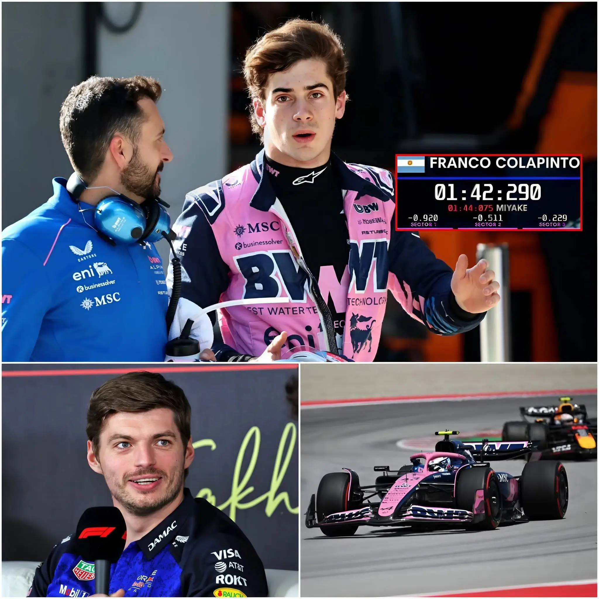 Cover Image for 😱 “¿¡Ni siquiera es humano!?” — Max Verstappen se quedó completamente sin palabras tras presenciar cómo Franco Colapinto logró lo que el mundo del automovilismo considera “imposible”.