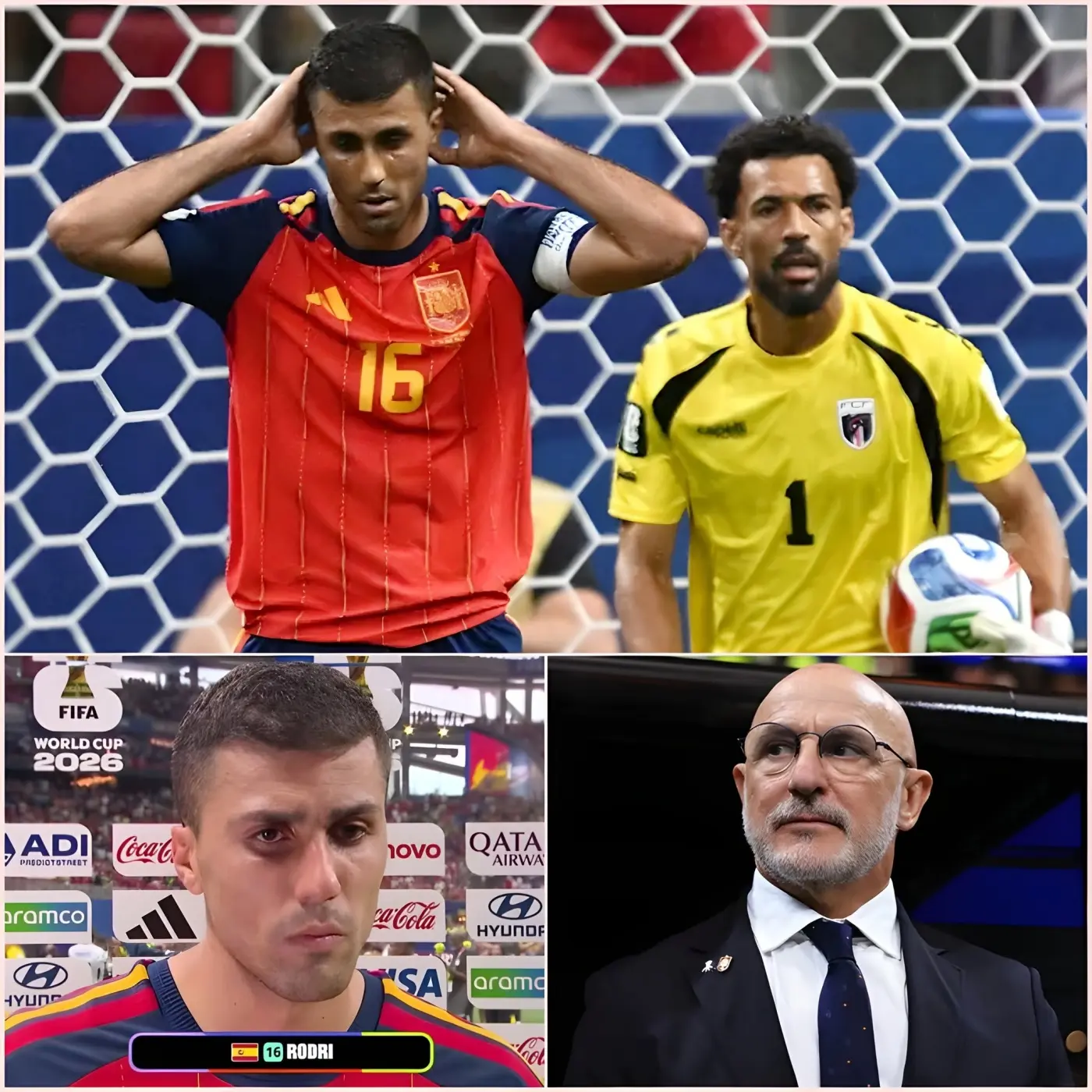 Cover Image for 💔NOTICIA DE ÚLTIMA HORA DE HACE 5 MINUTOS: El seleccionador Luis De La Fuente acaba de revelar la dolorosa razón por la que los jugadores, especialmente Rodri, no pudieron rendir al 100% y eso provocó el impactante empate 0-0 ante Cabo Verde.