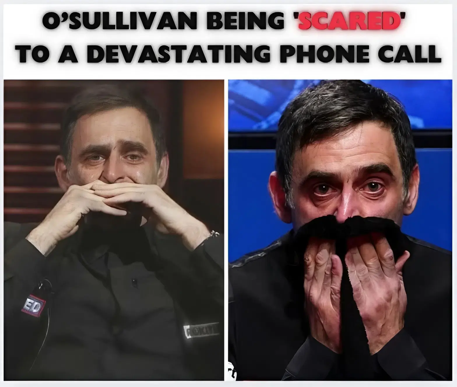 Cover Image for “I hate it, I feel like I want to cry.” 😭 Ronnie O’Sullivan’s private breakdown at the Crucible reveals the brutal psychological cost of his genius. Full story in the comment