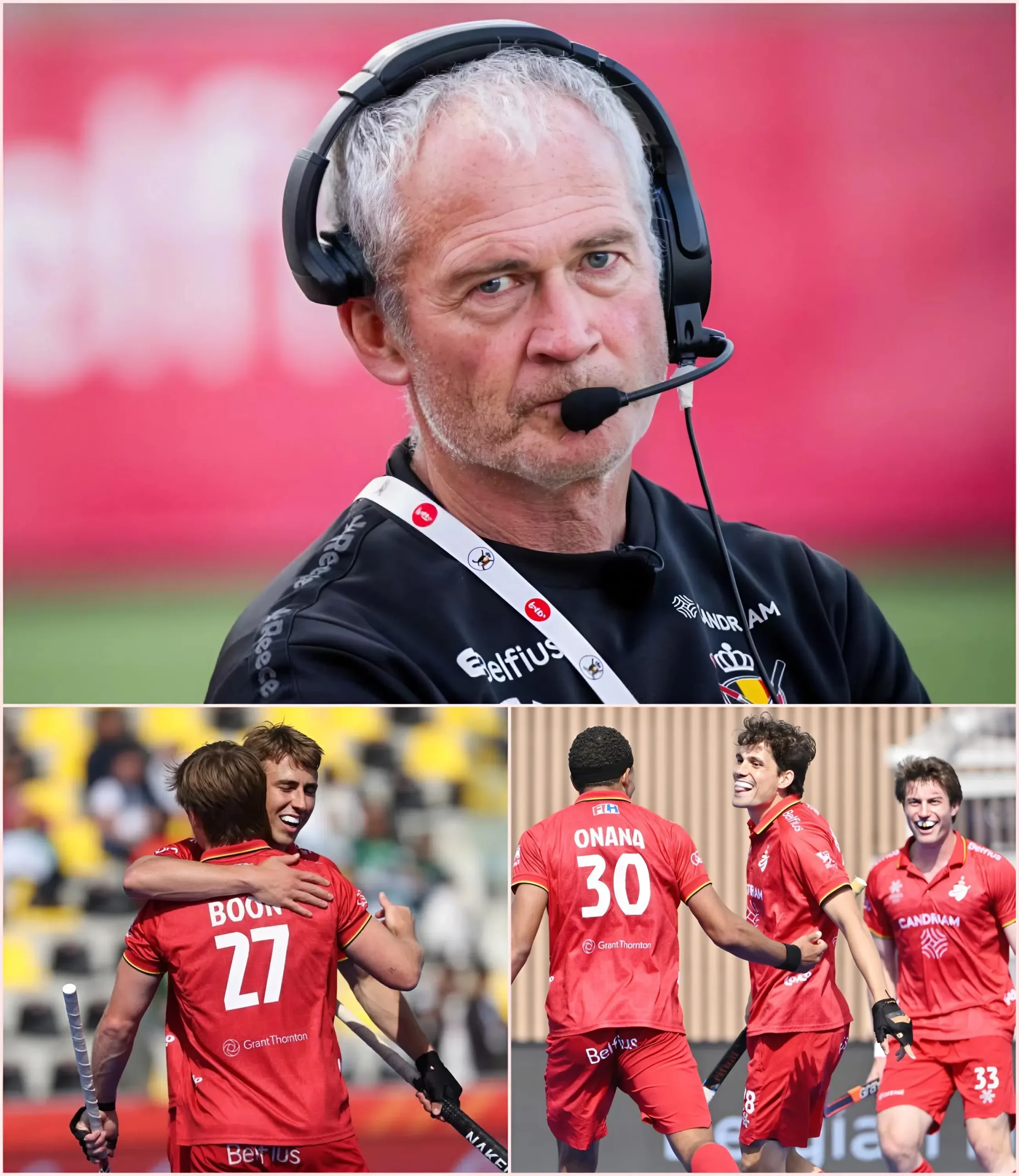 Cover Image for 🏑 “Het was fantastisch dat hij de wedstrijd kon afmaken,” 😭💖 zei Shane McLeod geëmotioneerd na de 7-1 overwinning op Pakistan. Maar daarachter schuilde een aangrijpend verhaal: Tobias Biekens, die twee doelpunten voor België scoorde, bevestigde het trieste nieuws vlak voor de wedstrijd, wat de kijkers tot tranen toe roerde.