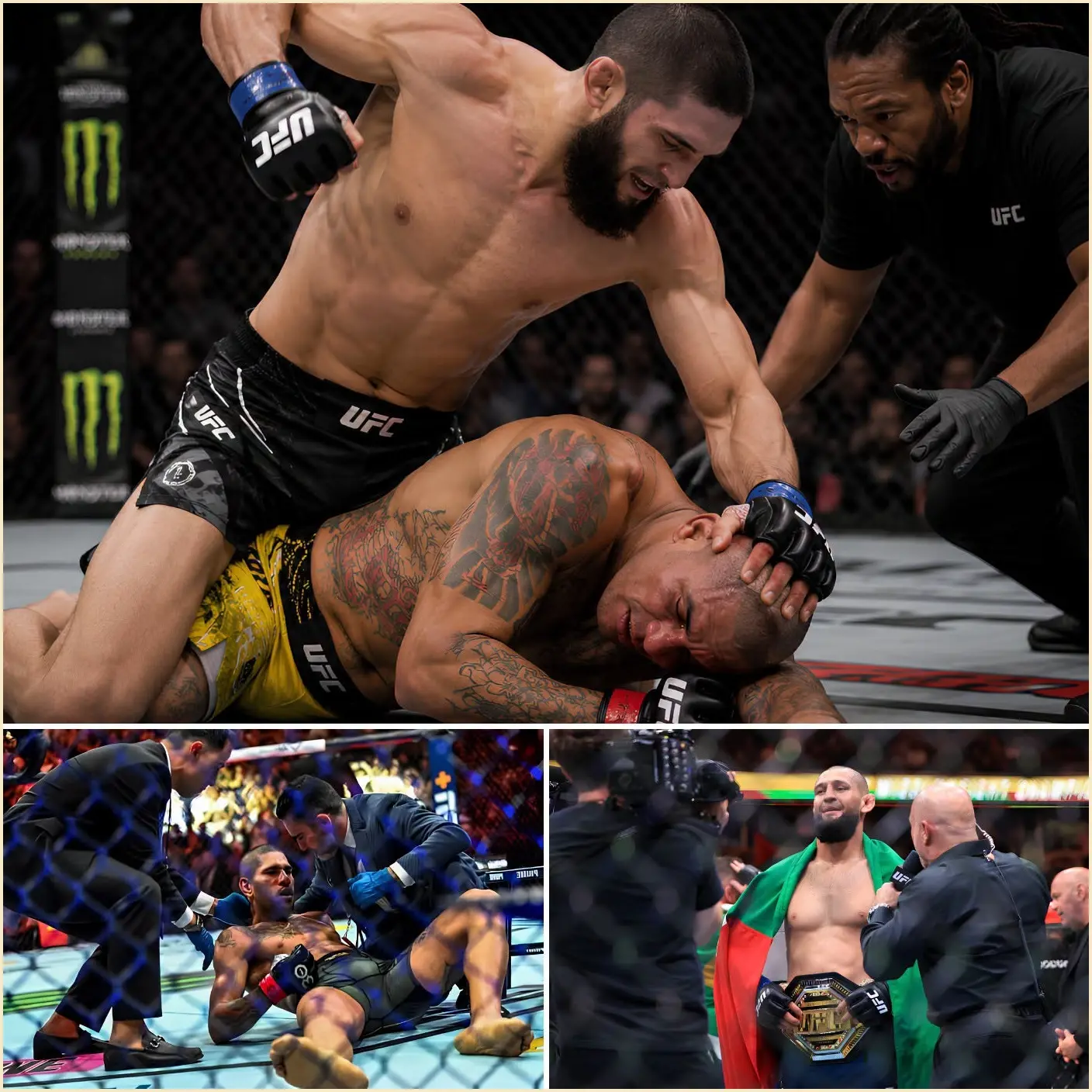 Cover Image for “THE POATAN MYTH JUST BROKE IN FRONT OF MILLIONS…” — Alex Pereira vs Khamzat Chimaev Ends in Total UFC Madness as Khamzat Chimaev Publicly Takes Over the Throne👇👇👇