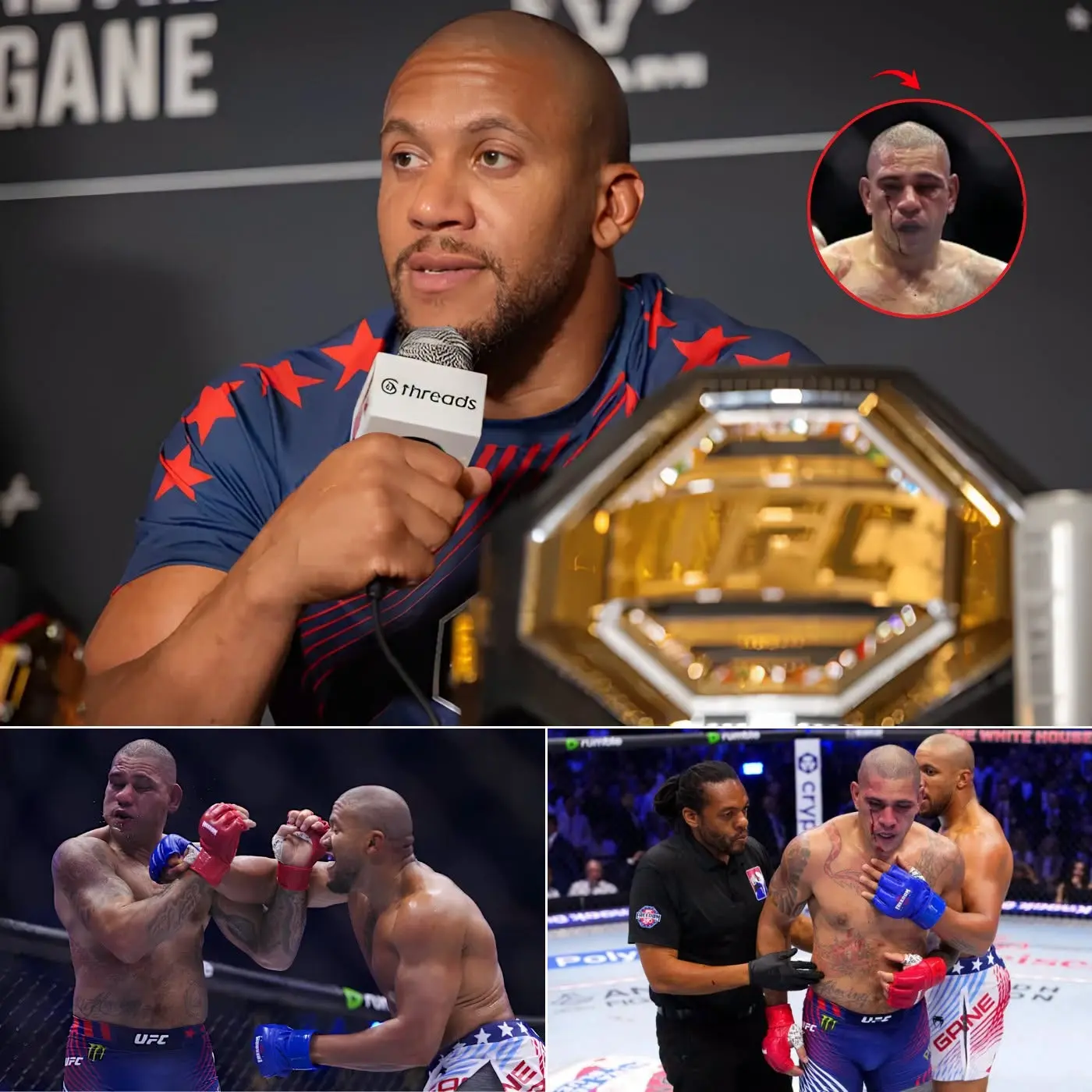 Cover Image for 🚨 “GO GET TREATMENT, POATAN… THEN COME BACK AND EXPERIENCE WHAT HE JUST EXPERIENCED.” — Ciryl Gane shocks UFC with this challenge after his victory.