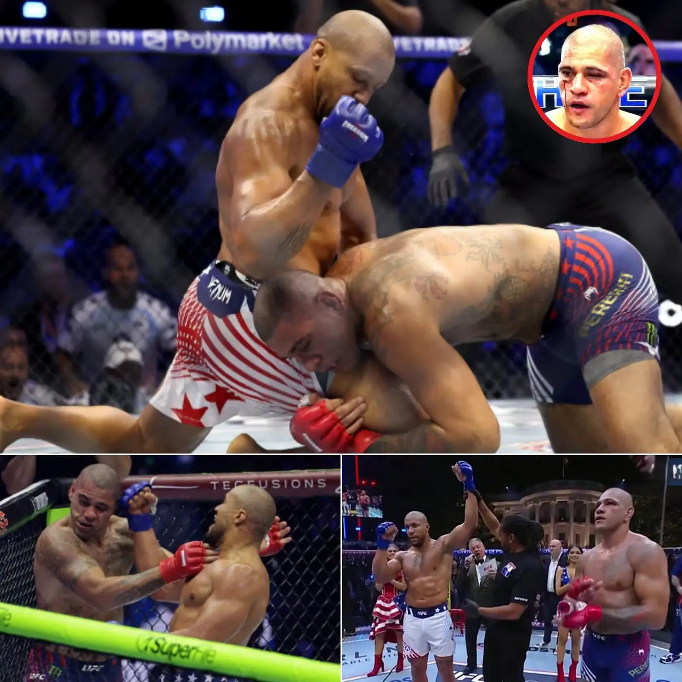 Cover Image for “NOT EVERYONE DARES TO STAND IN FRONT OF POATAN… BUT CIRYL GANEL NOT ONLY STANDS FIRM, BUT ALSO TURNS ALL THAT FEAR INTO A JOKE.” — Gane knocks out Alex Pereira with a KO that silences the entire MMA world.