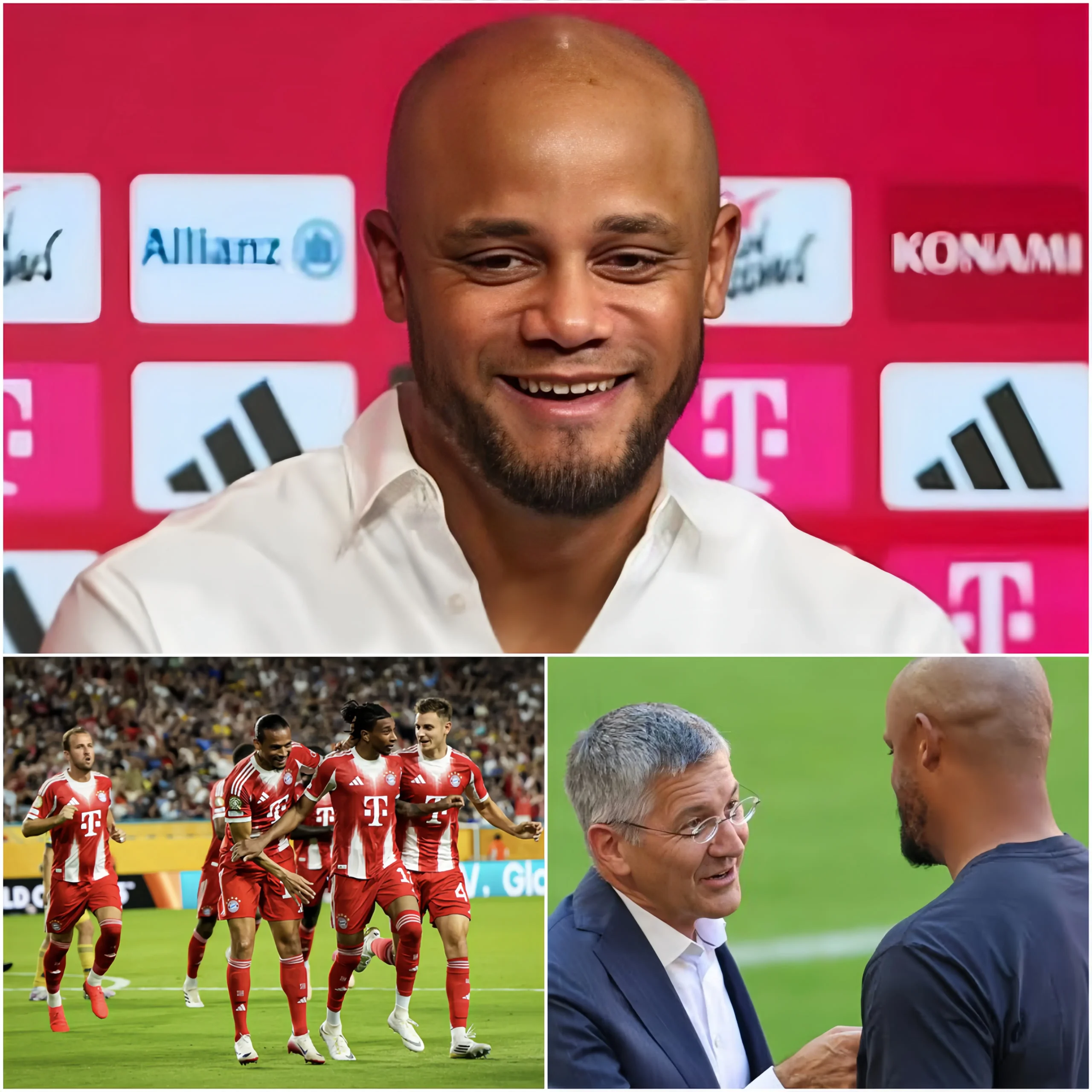 Cover Image for 🔴TRANSFERNEWS: Bayern-Trainer Vincent Kompany hat soeben bekannt gegeben, welche 6 neuen Spieler er in diesem Sommer unbedingt zum FC Bayern München holen möchte.