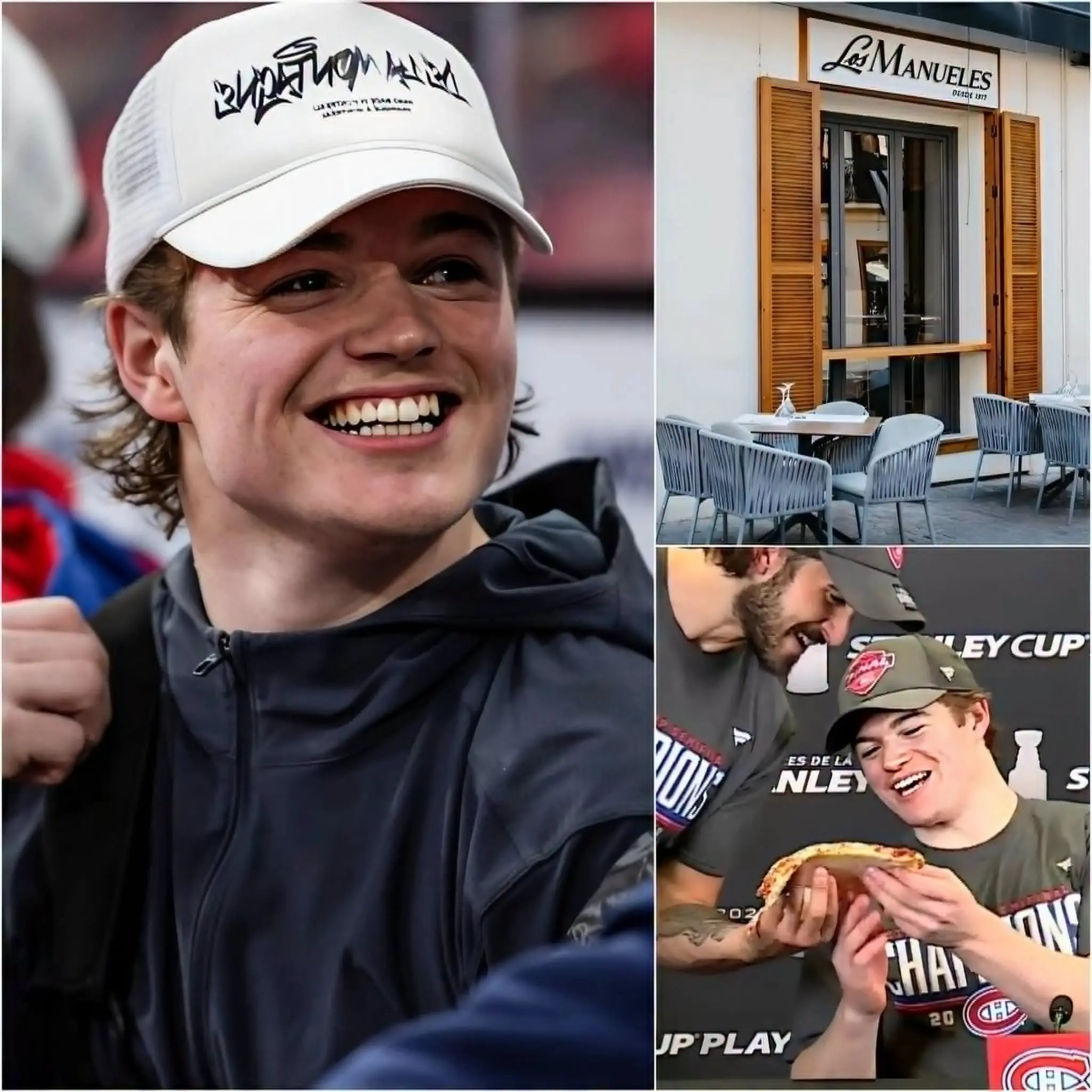 Cover Image for 🚨 DERNIÈRE MINUTE : « Je suis reconnaissant envers tous ceux qui m’ont aidé. » Cole Caufield a fait un don de 817 000 dollars pour sauver le petit restaurant qui a nourri ses rêves lorsqu’il était plus jeune.