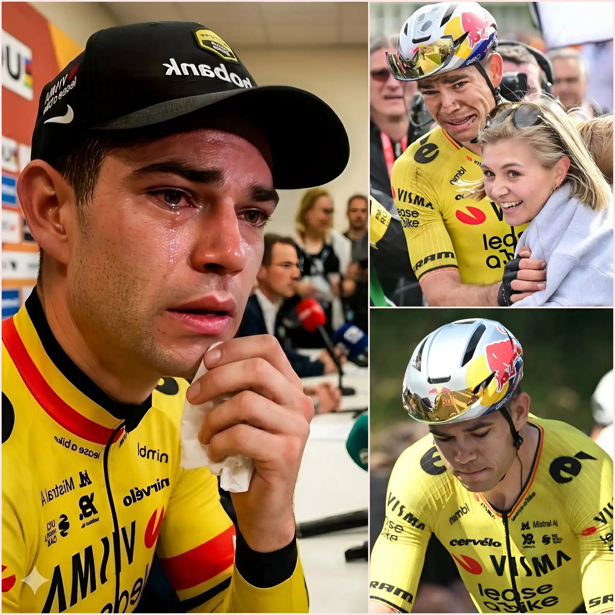 Cover Image for 💔“Ik heb geprobeerd alles geheim te houden…” — Wout van Aert schokte de wielwereld toen hij eindelijk toegaf dat hij een hartverscheurende familiecrisis doormaakte en dat dit de reden was voor zijn terugtrekking uit de Ronde van Frankrijk van 2026, in plaats van de eerder aangekondigde gezondheidsreden.