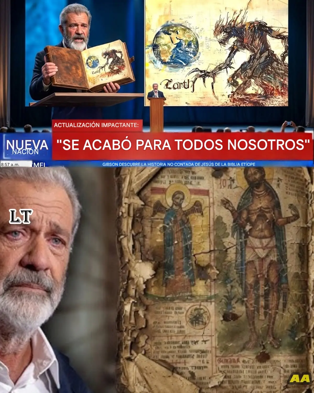 Cover Image for 🔥 ¡MEL GIBSON ACABA DE REVELAR AL JESÚS QUE LA IGLESIA OCULTÓ DURANTE 1700 AÑOS! 😱