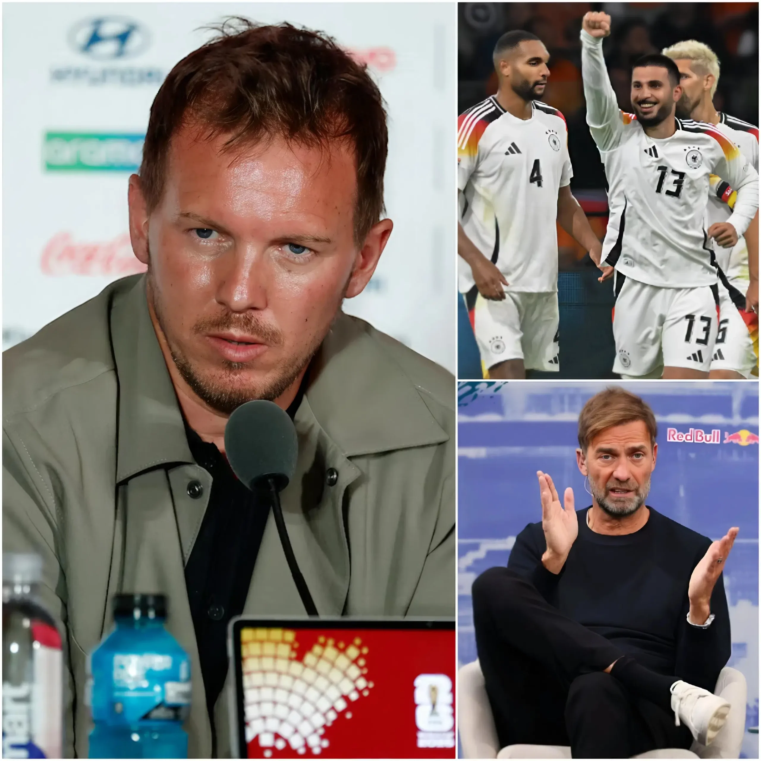 Cover Image for 🚨 Deutschlands umstrittene Aufstellung: Bundestrainer Nagelsmann hat die Startelf für das heutige Spiel gegen die Elfenbeinküste bekanntgegeben. Mit dabei sind bekannte Leistungsträger wie Manuel Neuer, Joshua Kimmich, Jamal Musiala und Florian Wirtz.