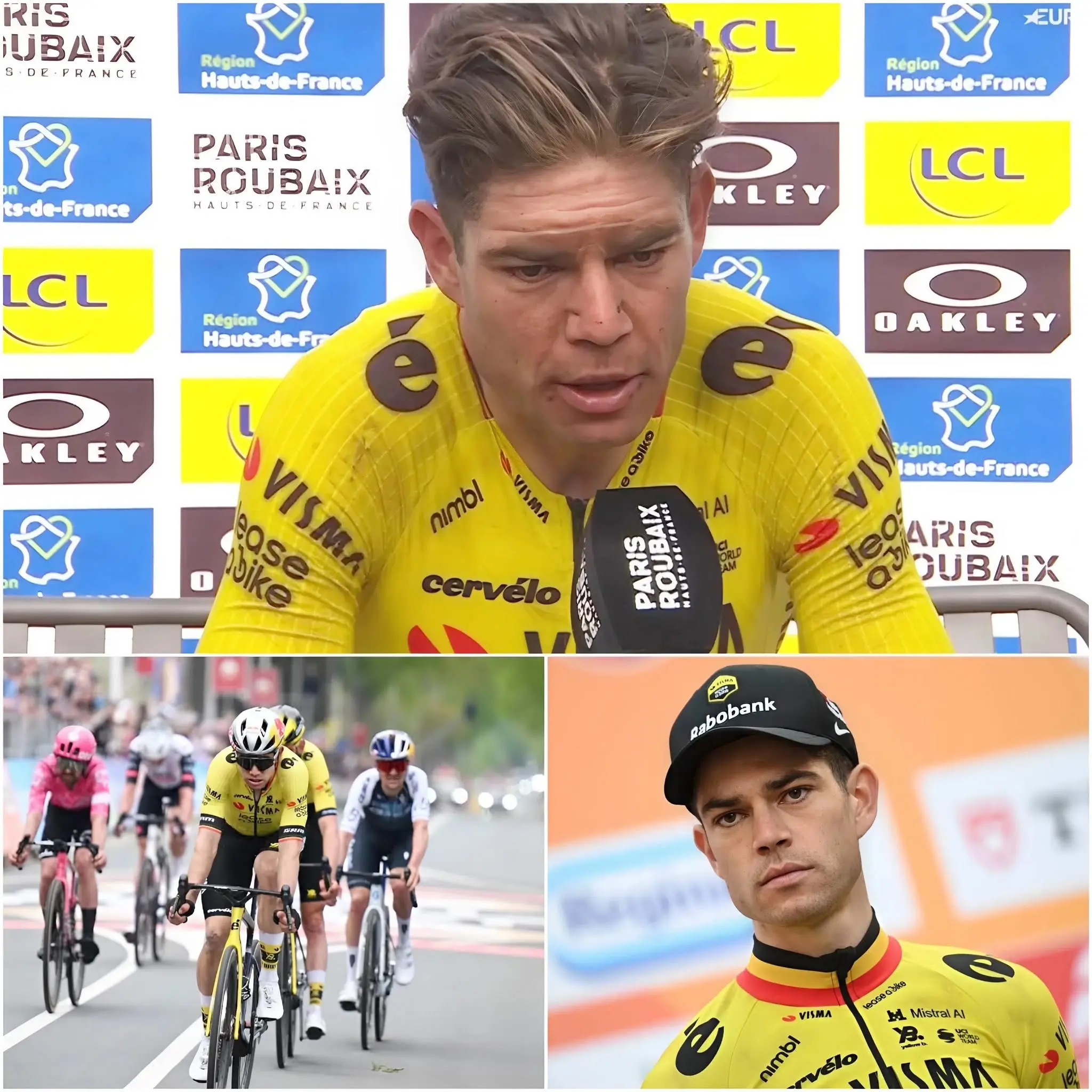 Cover Image for 🚨🚨 SCHOK IN LEASE A BIKE: Slechts enkele uren na een onverwachte beslissing van de leiding van Team Visma | Lease a Bike met betrekking tot de toekomst van de wielerploeg binnen de organisatie, zou Wout van Aert hebben gereageerd op een manier die niemand had zien aankomen.