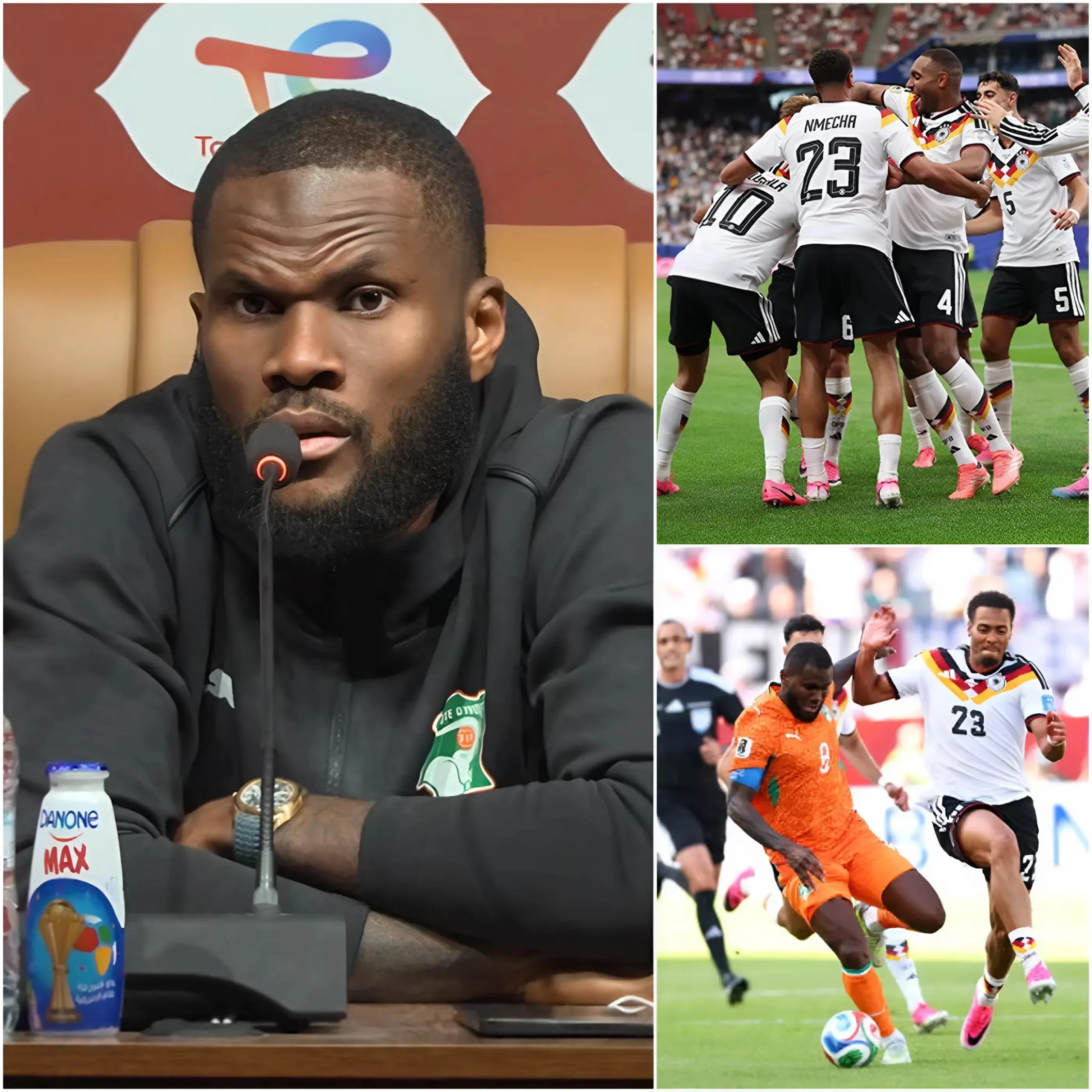 Cover Image for 🚨 „UNGLAUBLICH – ICH BIN SPRACHLOS!“ – Franck Kessie, der junge Star von der Elfenbeinküste und Torschütze gegen Deutschland, überraschte alle, indem er den deutschen Nationalspieler direkt nach dem Spiel mit Lob überschüttete.