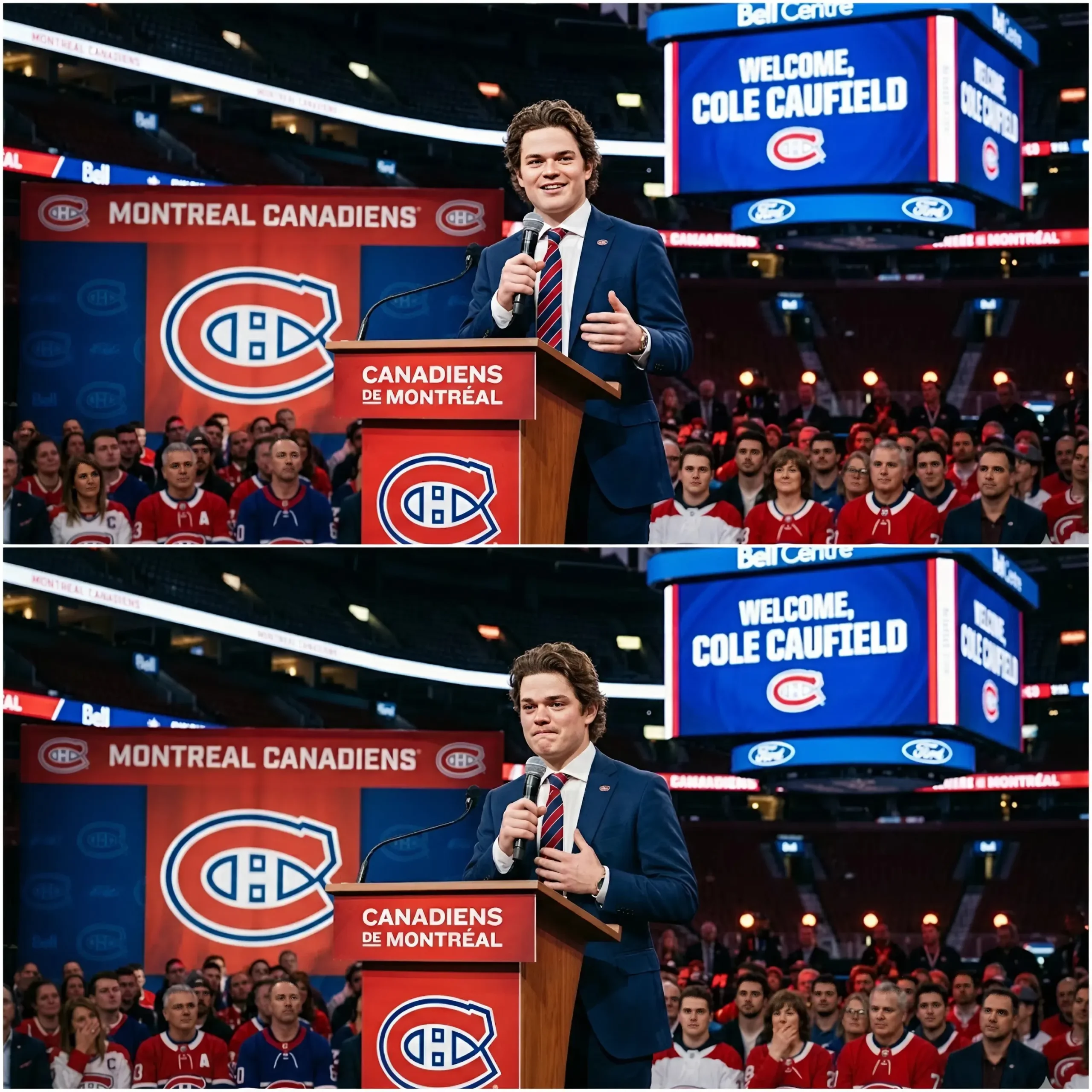 Cover Image for â€ïž MOMENT INATTENDU QUI FAIT SENSATION DANS LA COMMUNAUTĂ DU HOCKEY : Cole Caufield est soudainement devenu le centre de lâattention lors dâun Ă©vĂ©nement spĂ©cial hier soir, attirant tous les regards et provoquant une explosion sur les rĂ©seaux sociaux en quelques minutes seulement.