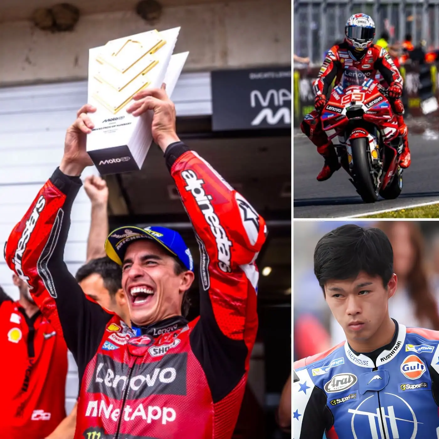 Cover Image for 🔥 IL Y A 5 MINUTES : « IL A TRICHÉ ! » Le monde du sport automobile a été secoué lorsque Ai Ogura a accusé Marc Marquez de tricherie, juste après sa victoire au Grand Prix de République tchèque.