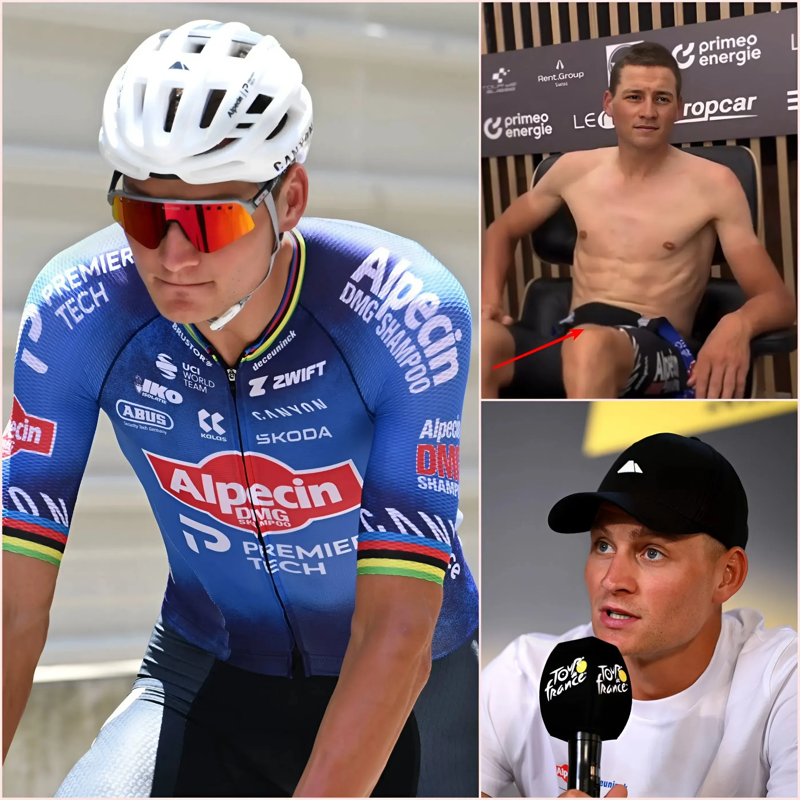 Cover Image for BREAKING NEWS Ronde van Zwitserland 2026: 🔥📣 Mathieu van der Poel kreeg een boete van 500 Zwitserse frank en werd gediskwalificeerd voor de Ronde van Frankrijk 2026 omdat hij zijn shirt uittrok terwijl hij in de ‘hot seat’ zat te wachten op de uitslag na een tijdrit