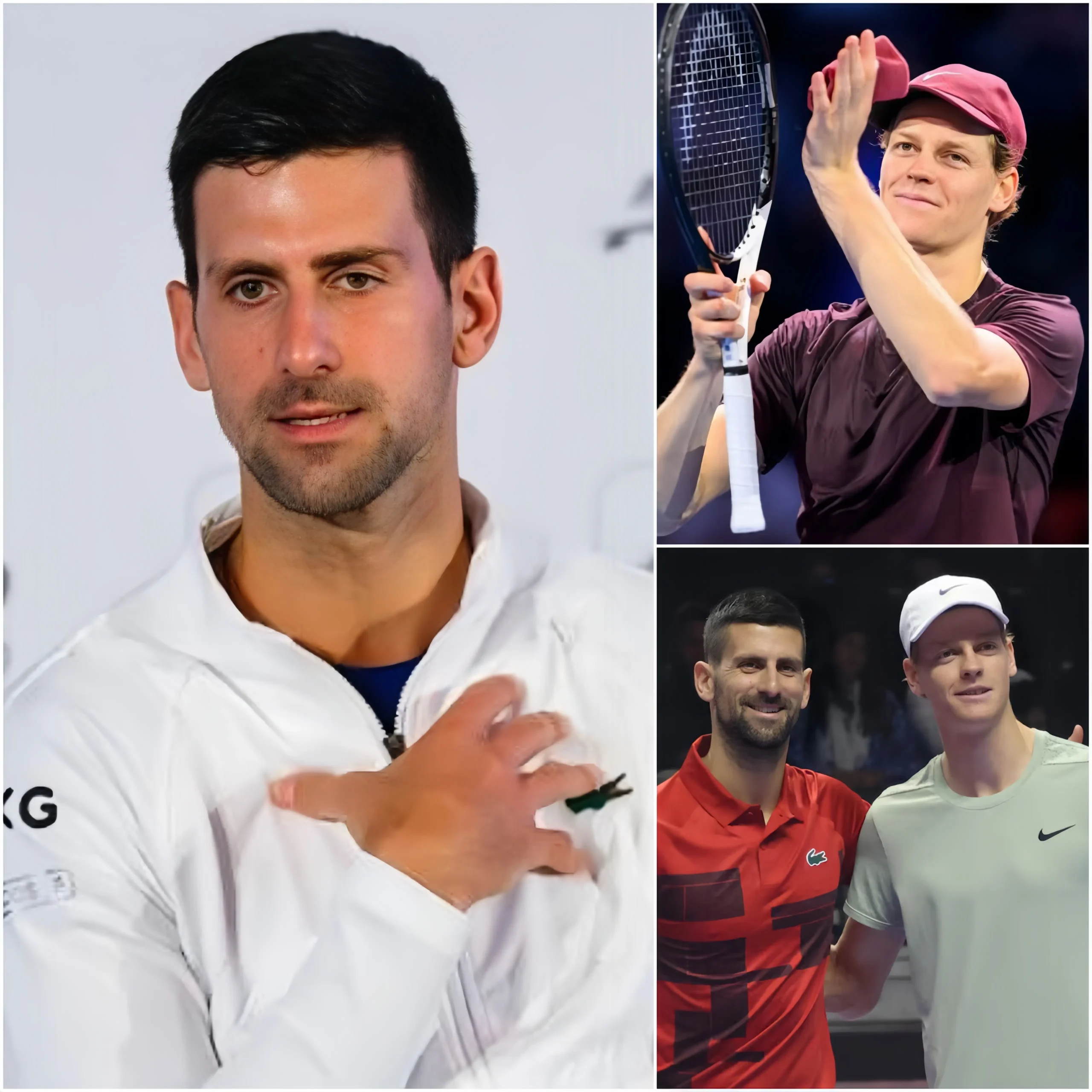 Cover Image for 🎾🔥 “NON MI RICORDO IN NESSUNO… TRANNE CHE IN LUI!” — Novak Djokovic ha recentemente rilasciato una dichiarazione significativa difendendo pubblicamente Jannik Sinner in vista di Wimbledon 2026.
