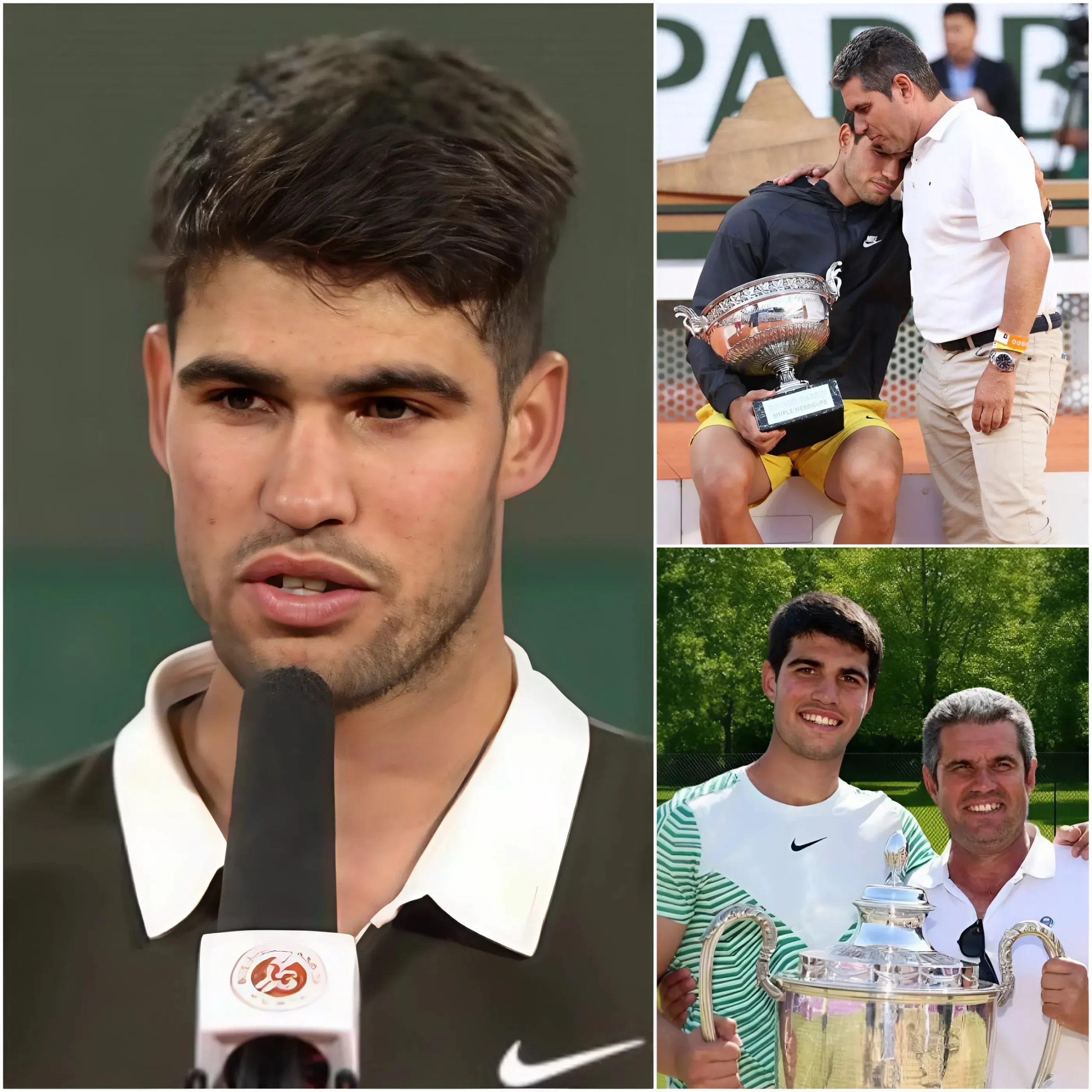 Cover Image for 💖🎾 “Mi padre es mi héroe, y él es quien me ayudó a brillar como lo hago hoy…” — Carlos Alcaraz compartió entre lágrimas por primera vez las dificultades familiares durante el período más difícil de su vida.