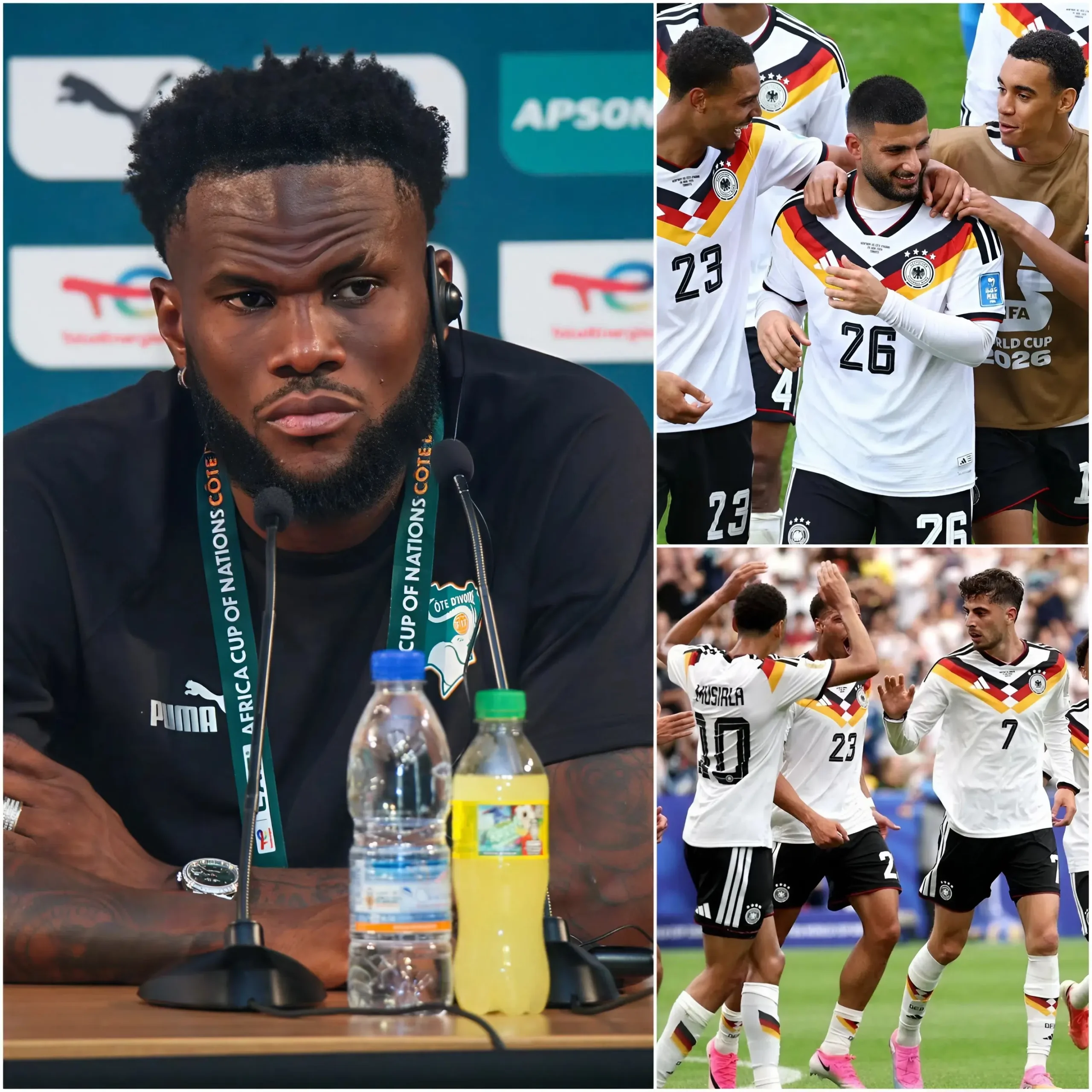 Cover Image for 🚨 HEISSER KOMMENTAR NACH DEM SPIEL: „Wir haben nicht gegen Deutschland verloren, sondern gegen die Klasse eines Ausnahmespielers.“ – Mit dieser bemerkenswerten Aussage traf der Kapitän der Elfenbeinküste, Franck Kessié, nach dem Spiel gegen die deutsche Nationalmannschaft seine Entscheidung.