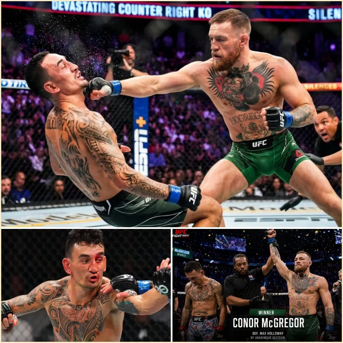 Cover Image for “THE GHOST OF THE OLD CONOR IS DEAD… THIS ONE IS WORSE.” — Conor McGregor Publicly Breaks Max Holloway in Violent Fashion, Turning the UFC Into Total Chaos👇👇