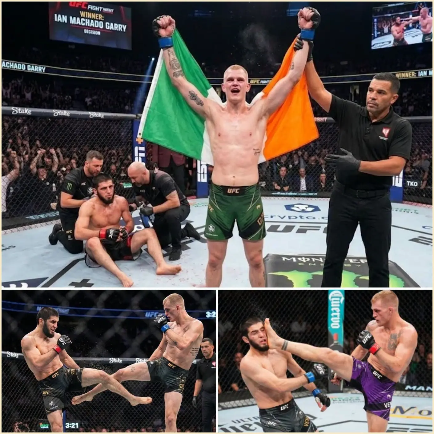 Cover Image for “THE UFC WORLD STOPPED BREATHING FOR THIS…” — Ian Machado Garry Pulls Off the Most Unbelievable KO Over Islam Makhachev, Leaving Millions Frozen in Disbelief👇👇👇