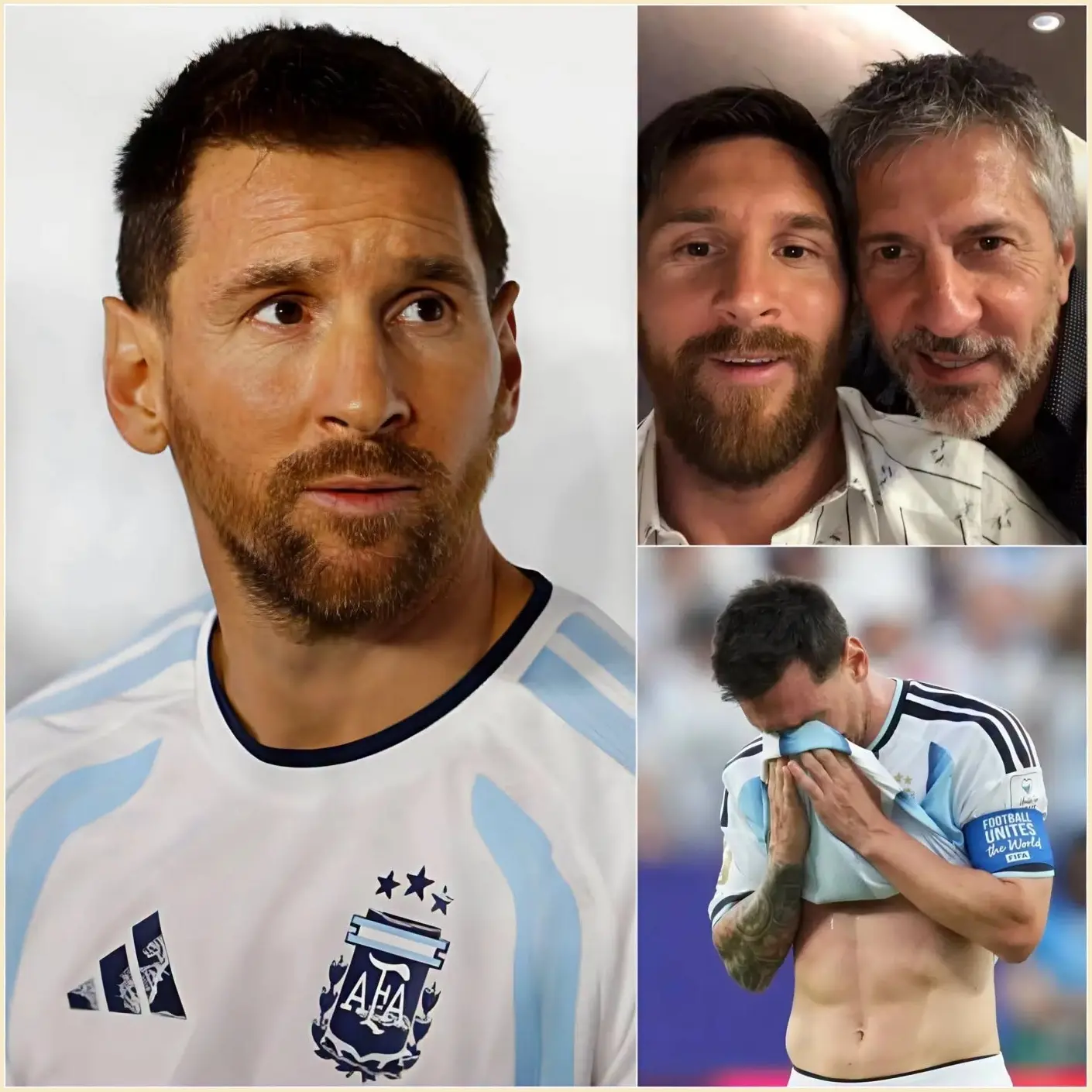 Cover Image for “¡QUIERO GANAR EL MUNDIAL 2026 POR MI PADRE!” declaró Lionel Messi con la voz quebrada antes del partido contra Austria, mientras el estadio entero parecía quedarse en silencio ante sus palabras. Dijo que cada gol, cada carrera y cada sacrificio en su carrera siempre tuvo como motor la imagen de su padre apoyándolo desde el principio.