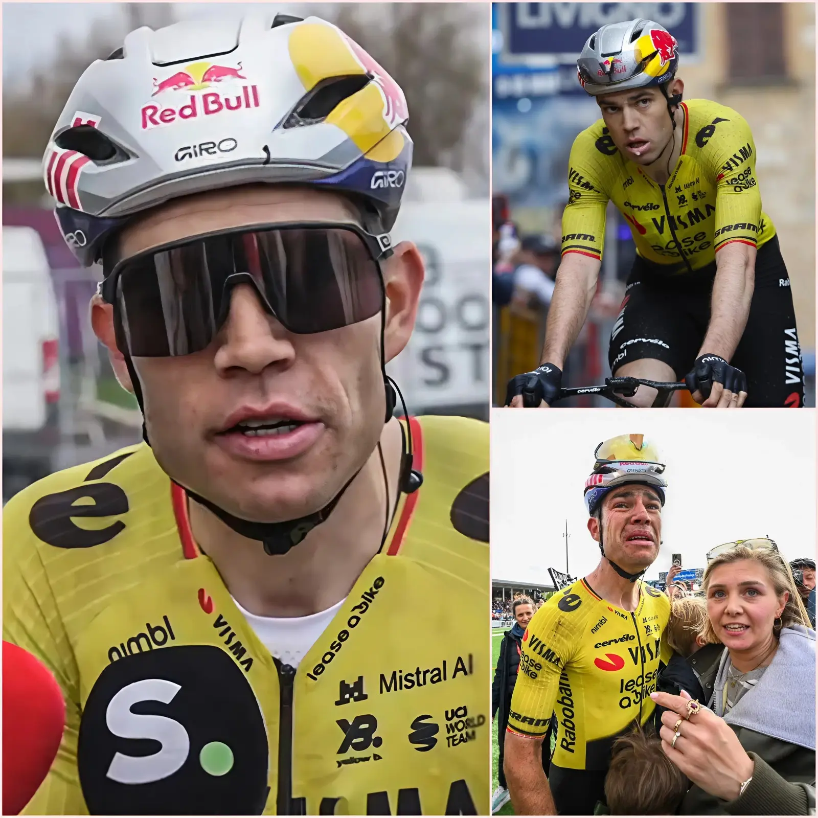Cover Image for ‘Proberen de handvatten weer vast te pakken, voor het eerst’ 😭💖 Wout van Aert keert terug op de wielerbaan na herstel van een infectie die hem de Tour de France deed missen. Hij heeft echter officieel bekendgemaakt dat hij na ontvangst van een medisch attest zijn deelname aan de Tour de France van 2026 kan bevestigen.