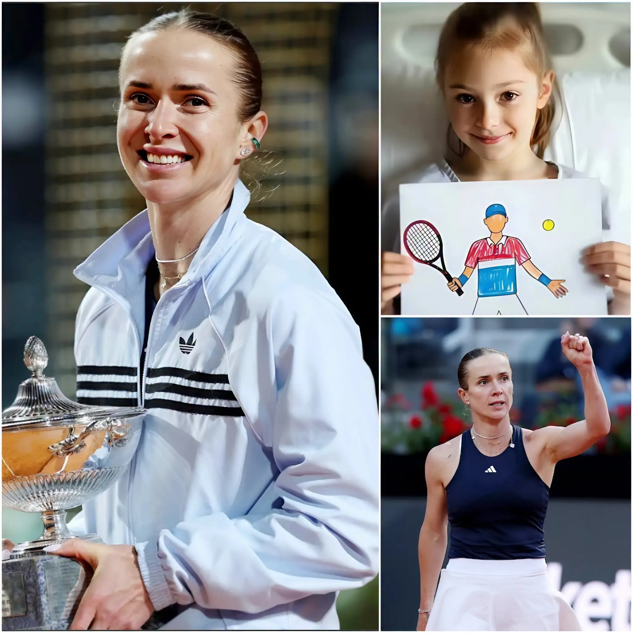 Cover Image for ❤️ Una historia que conmovió profundamente al mundo del tenis: Una niña luchaba contra un raro tumor cerebral y se esforzaba por sobrevivir en el hospital. Su mayor motivación era cumplir su sueño: conocer a su ídolo del tenis, Elina Svitolina.