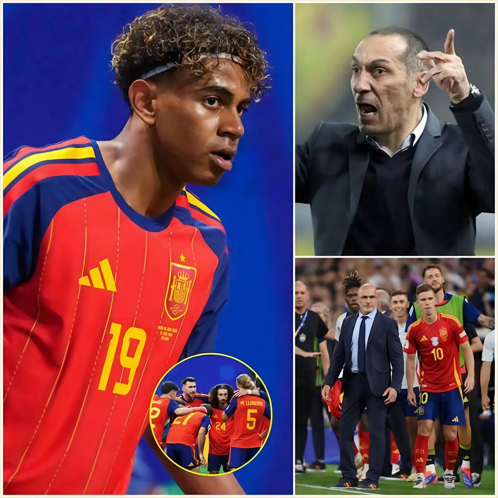 Cover Image for “¡ESO ES UNA OFENSA A TODA LA SELECCIÓN ESPAÑOLA!” Lamine Yamal se enfureció hasta el punto de abandonar la zona técnica para exigir explicaciones después de presenciar cómo el entrenador de Arabia Saudí, Georgios Donis, se burlaba de los jugadores de La Roja sobre el terreno de juego inmediatamente después del pitido final.